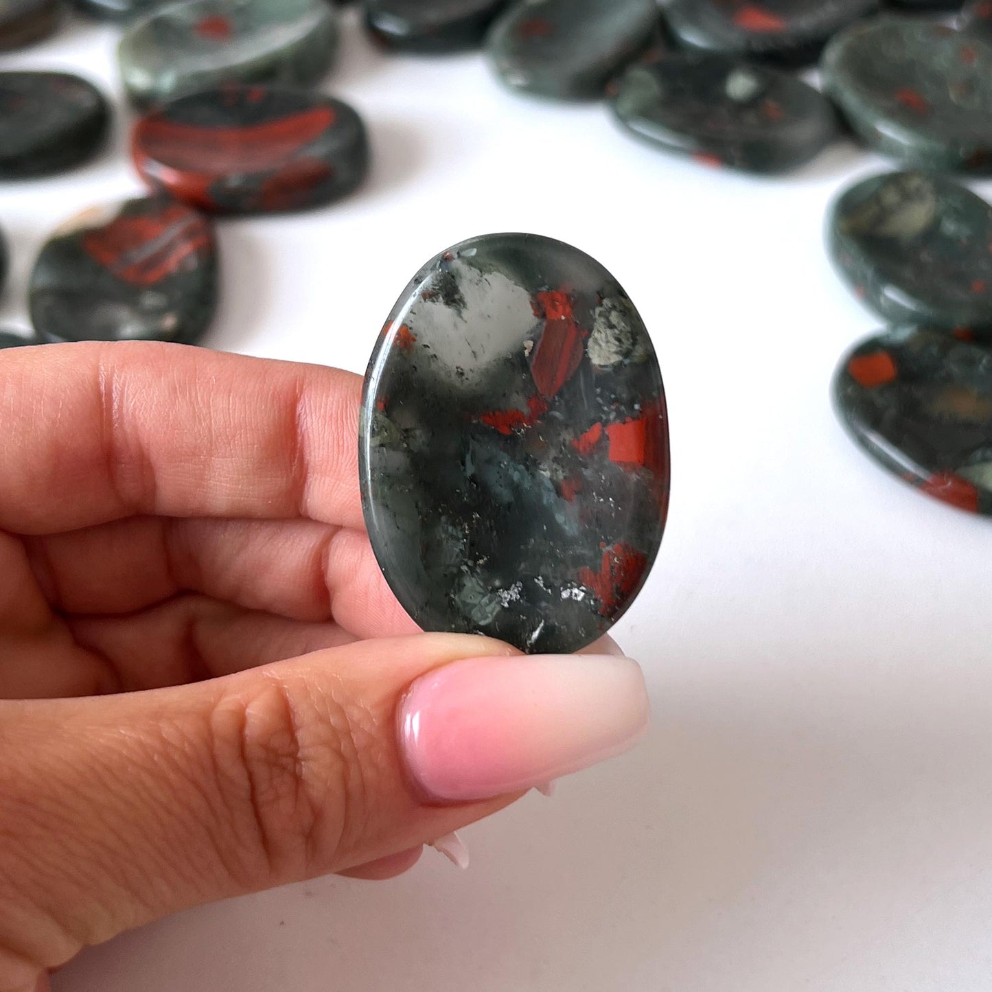 African Bloodstone Worry Stone