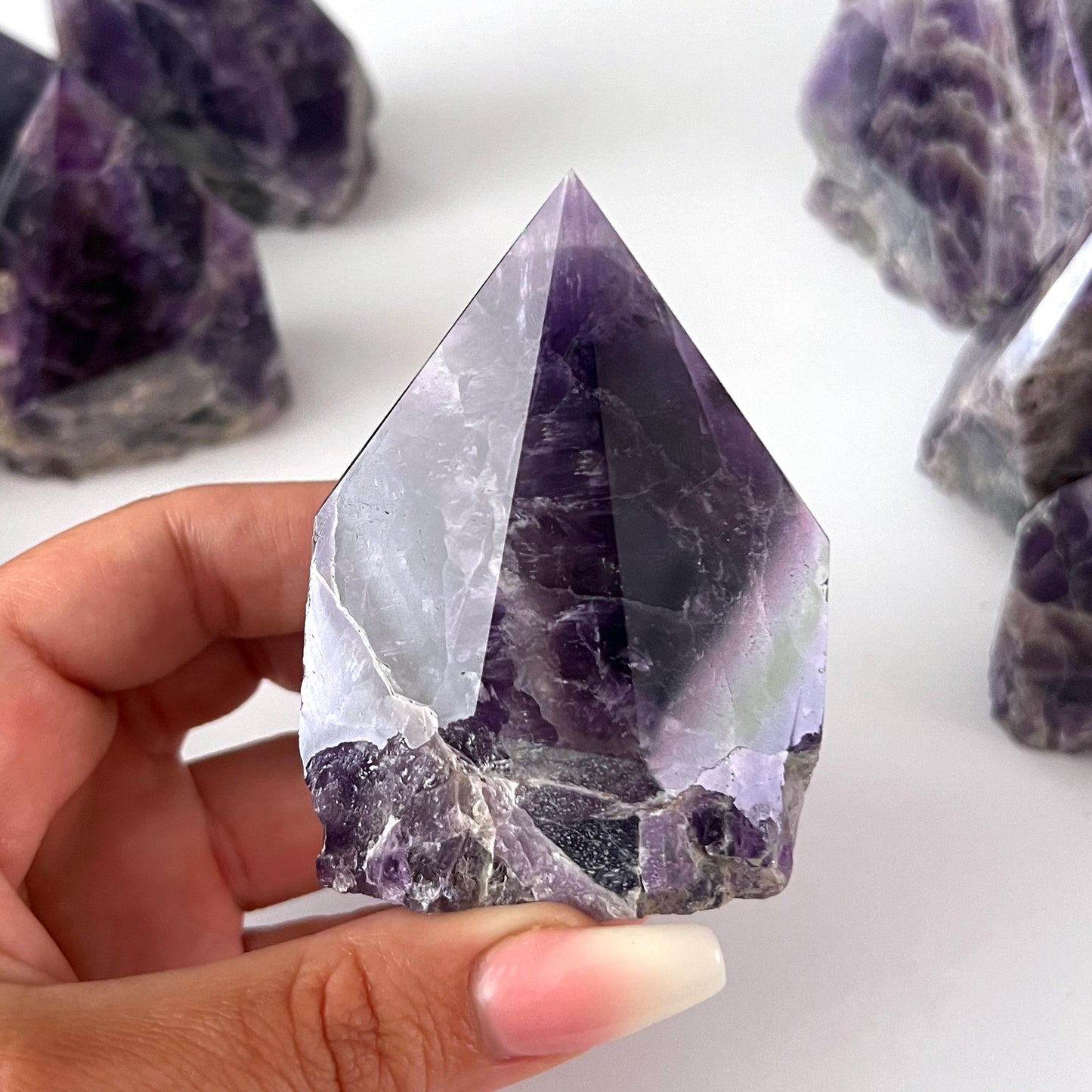 Amethyst Top Polished Point