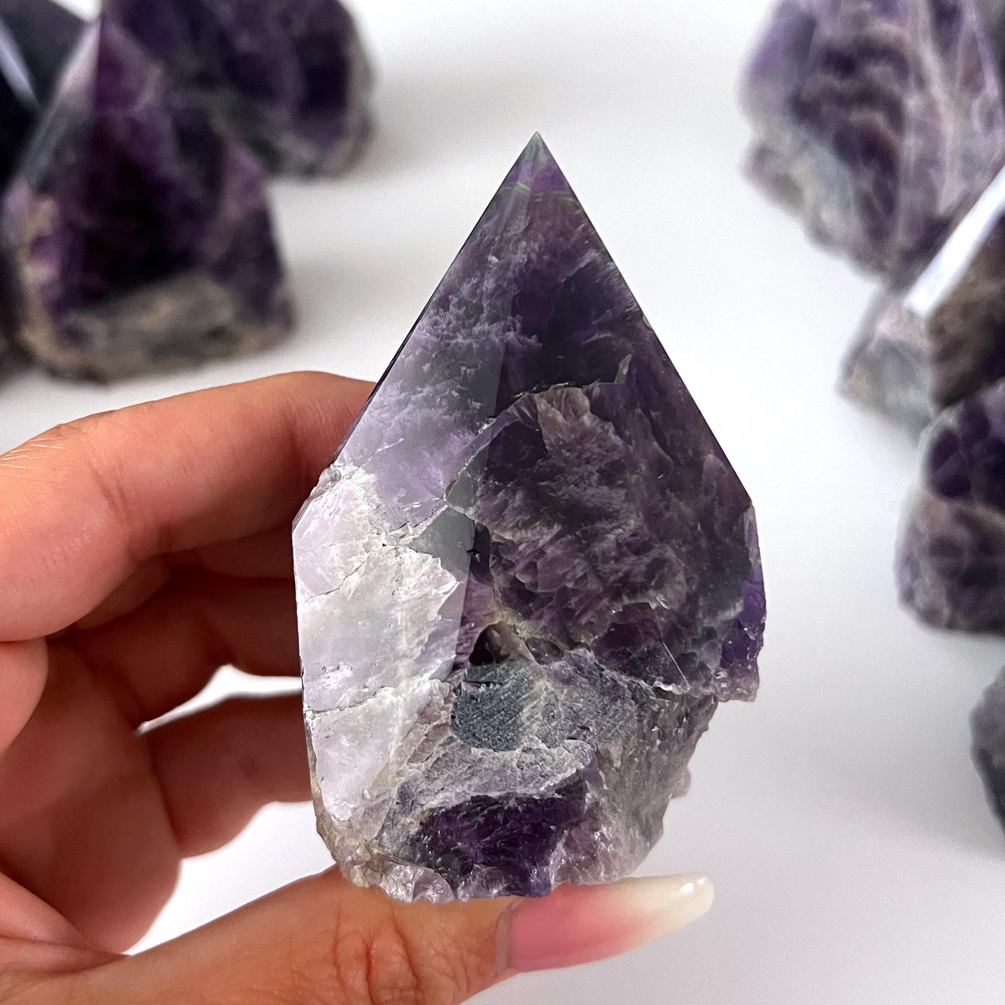 Amethyst Top Polished Point