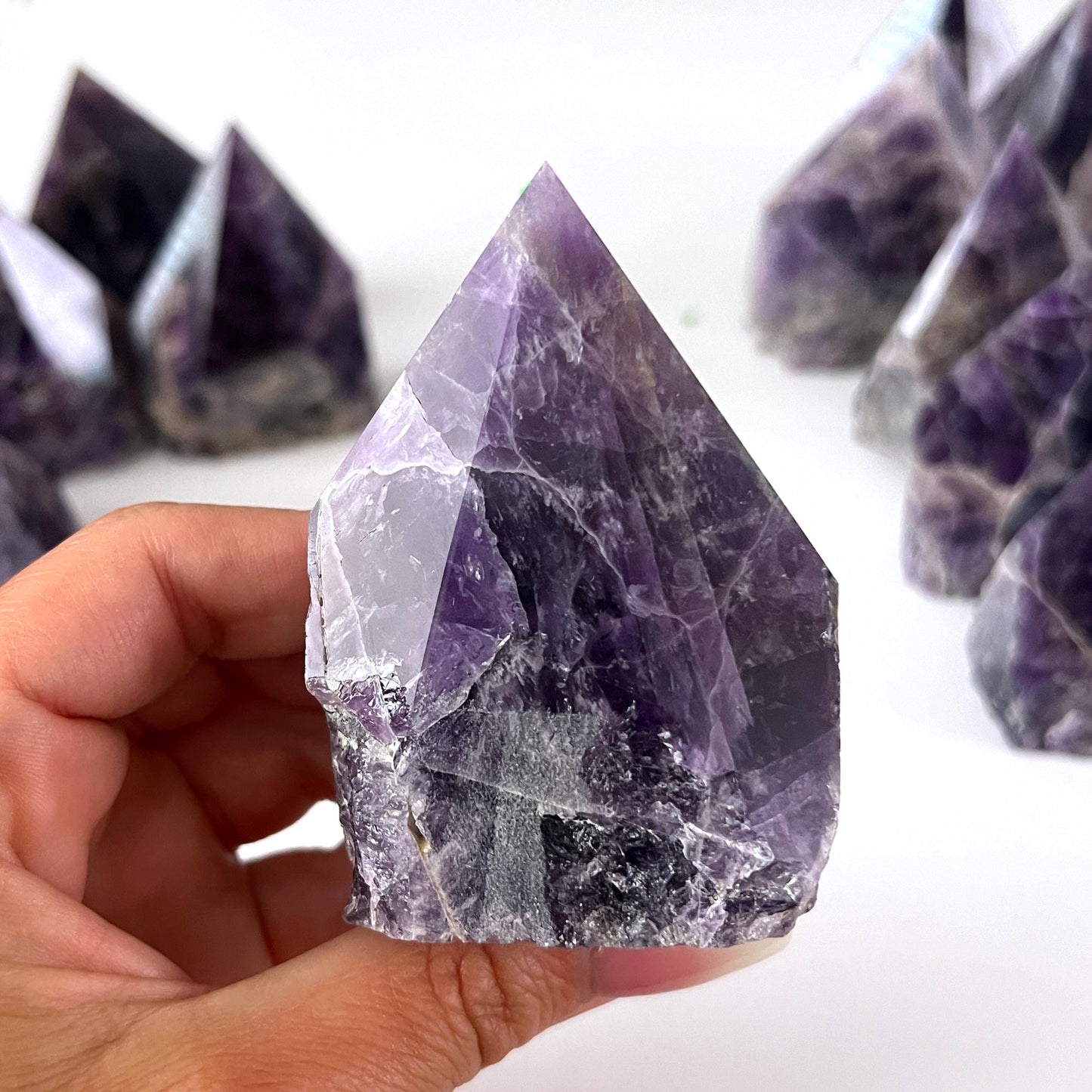 Amethyst Top Polished Point