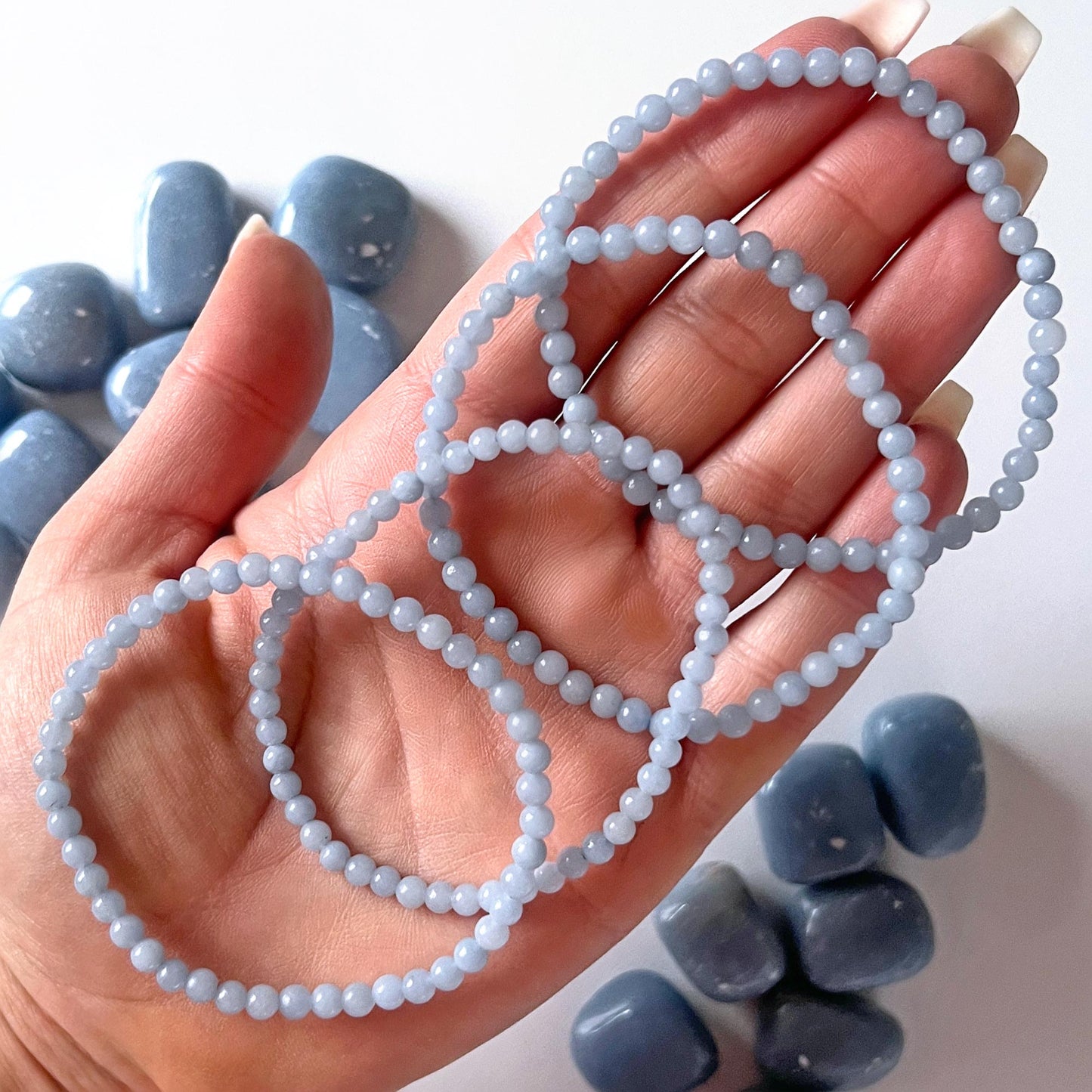 Angelite Bracelet 4mm