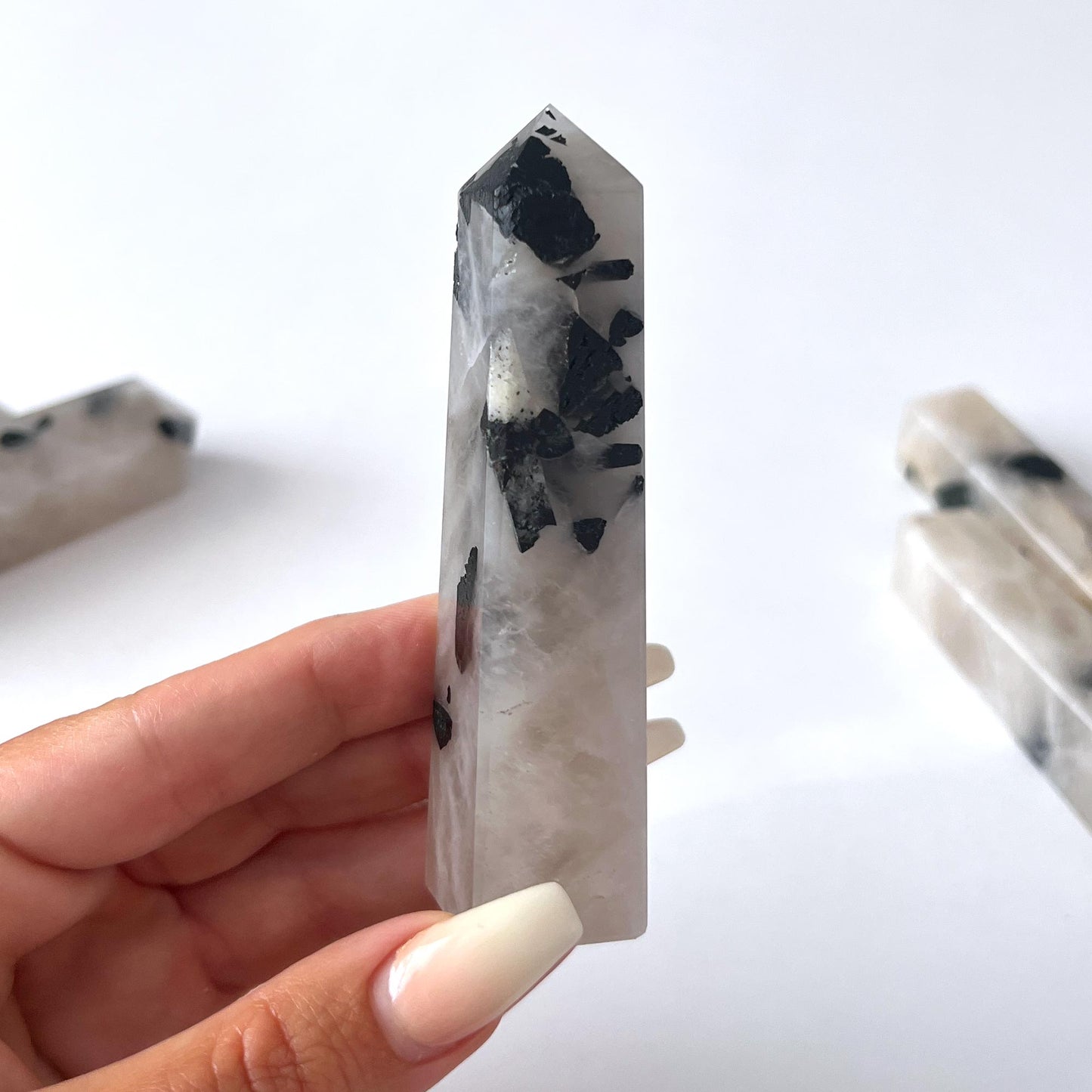 Tourmalinated Quartz Obelisk