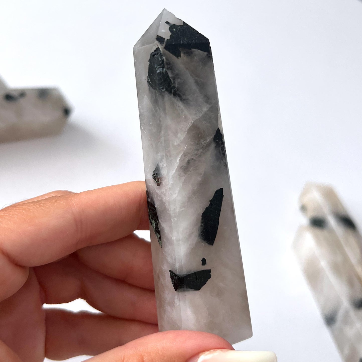 Tourmalinated Quartz Obelisk
