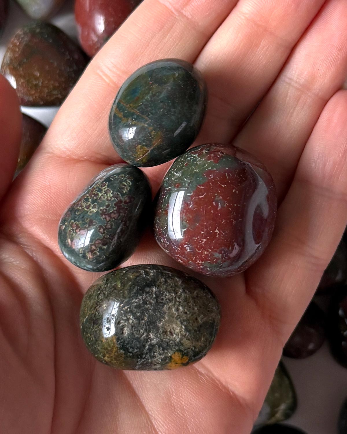 Bloodstone Tumbled Stone