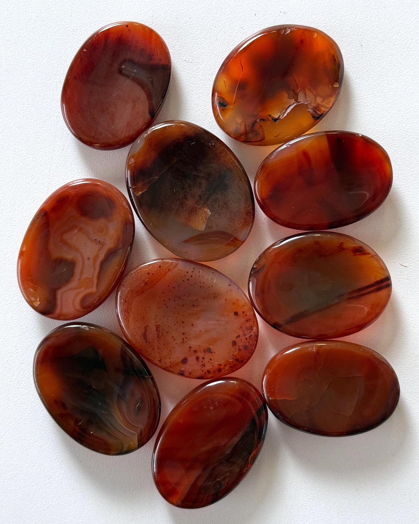 Bloody Carnelian Worry Stone