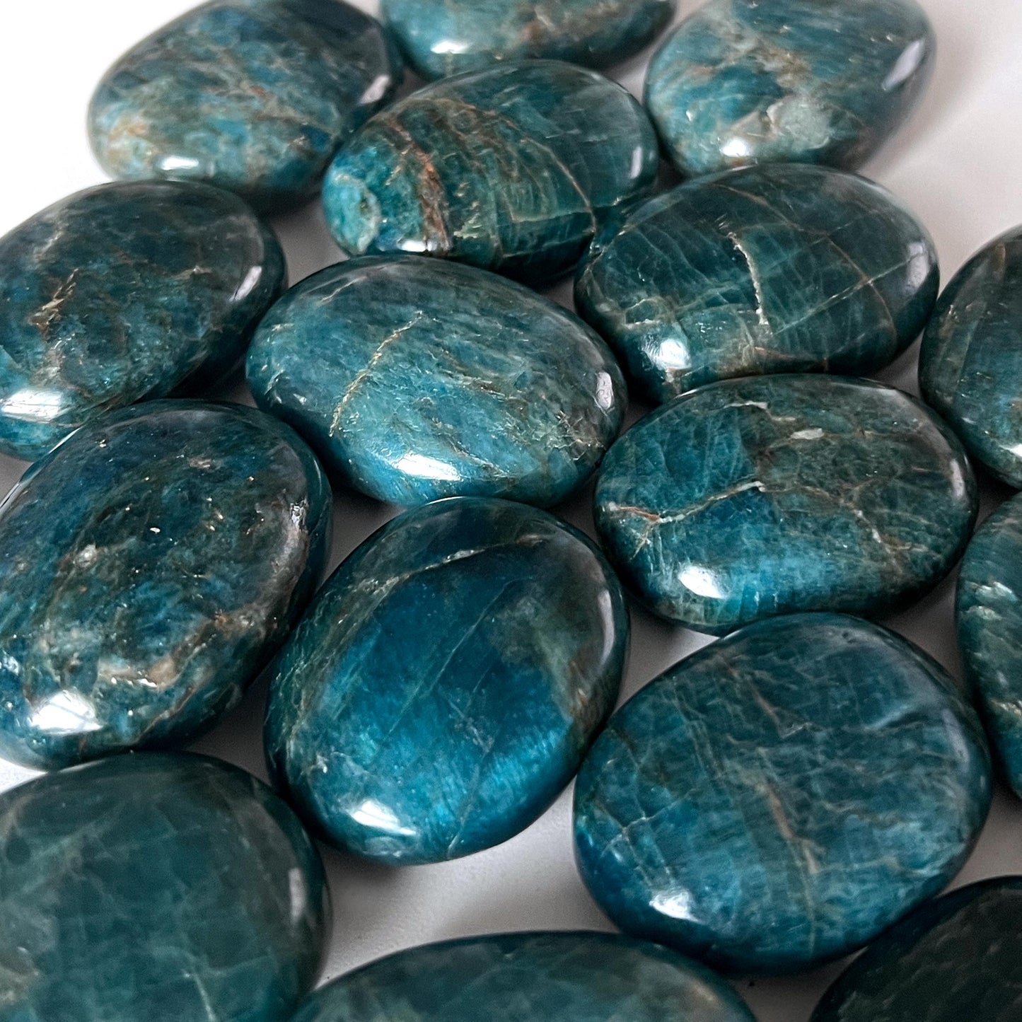 Blue Apatite Palm Stone