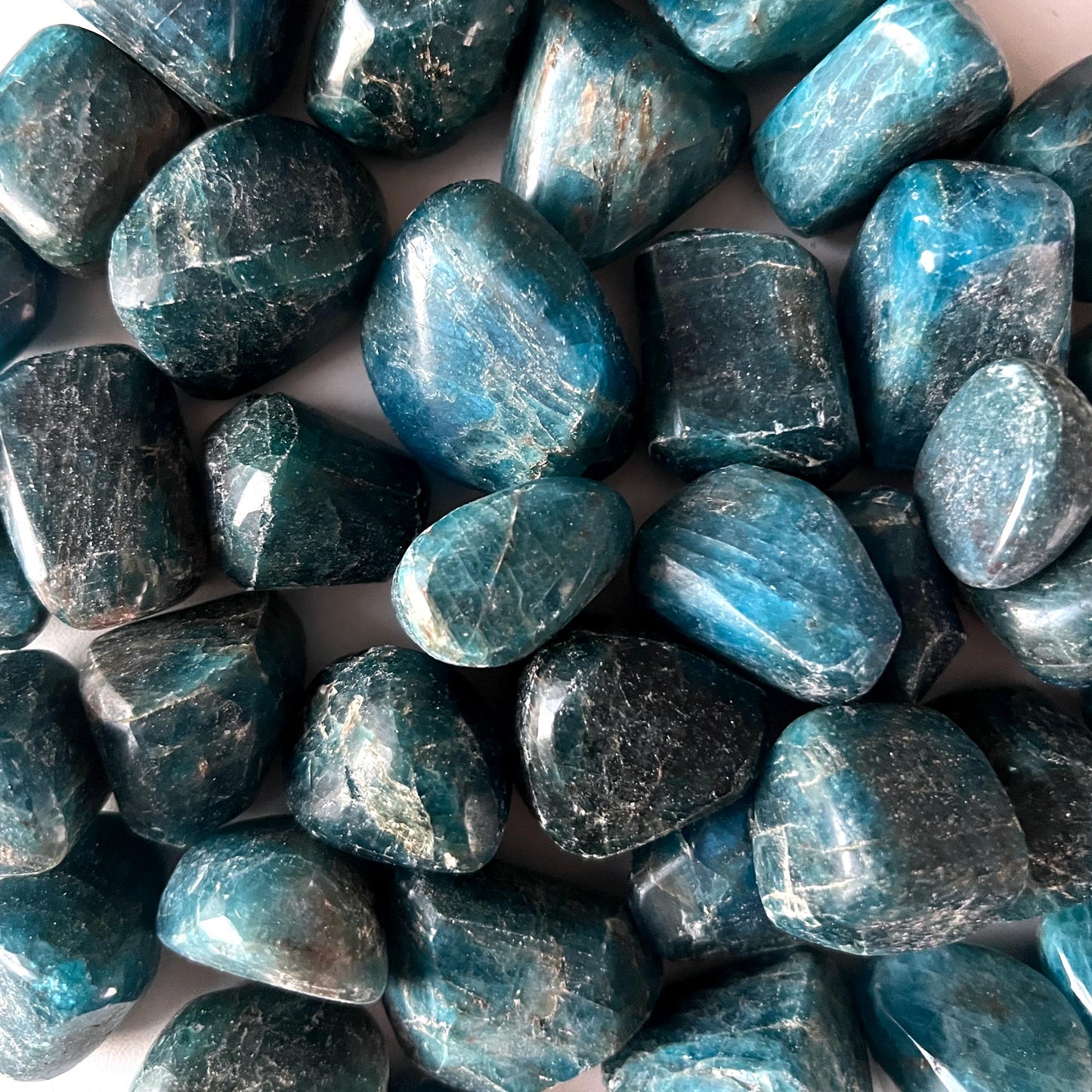Blue Apatite Tumbled Stone