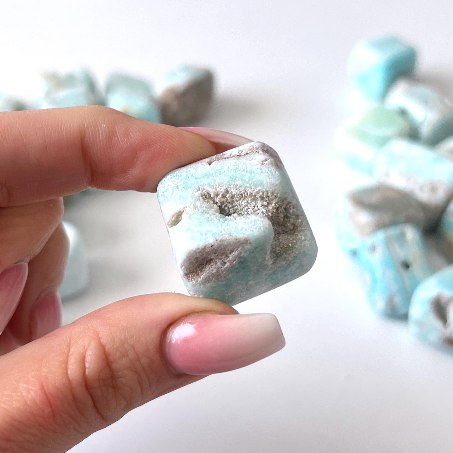 Blue Aragonite Tumbled Stone