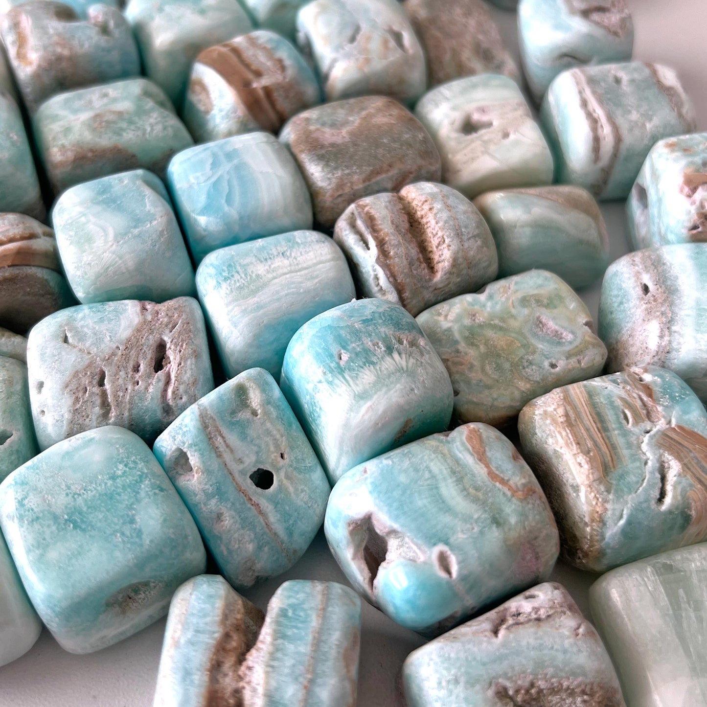 Blue Aragonite Tumbled Stone