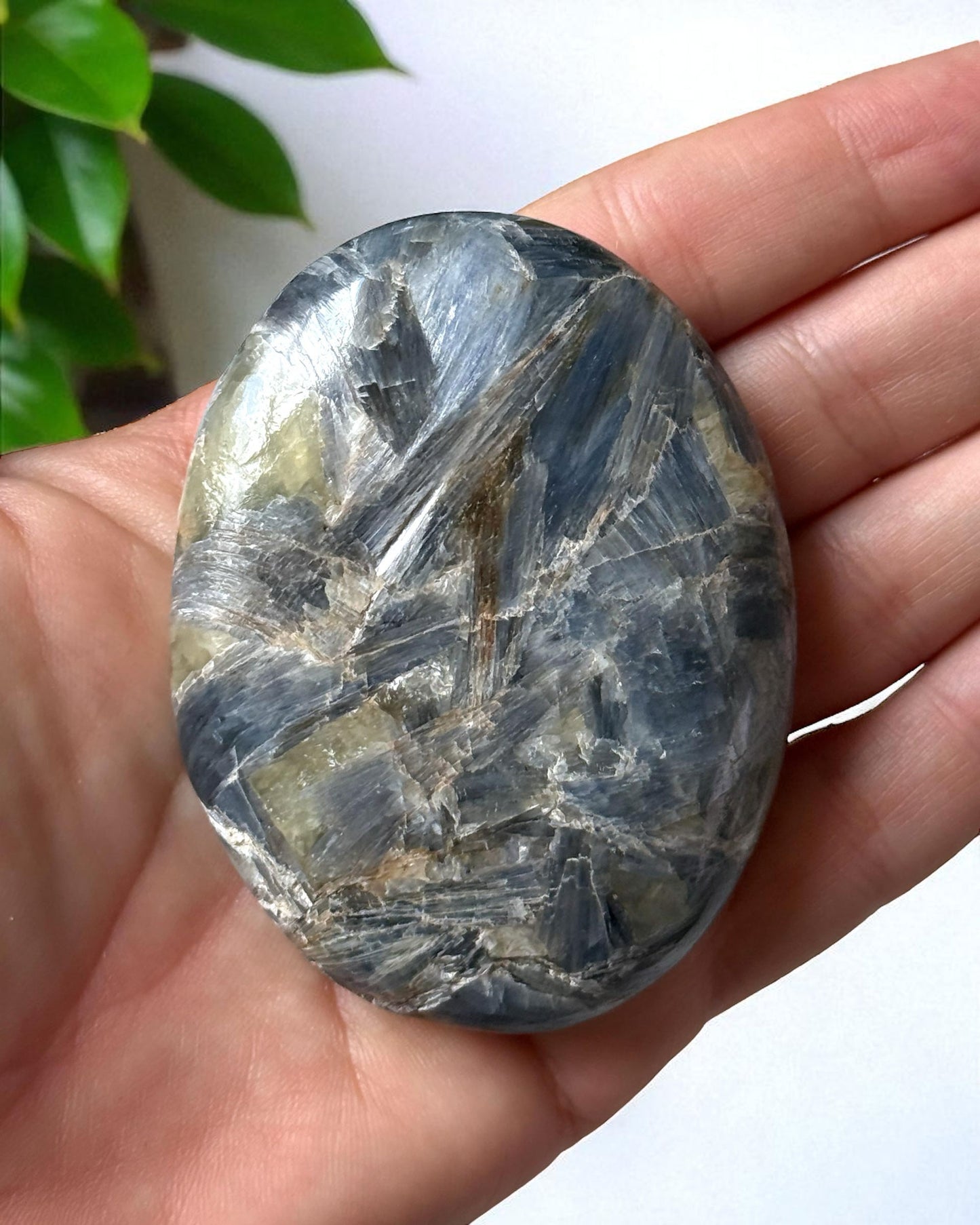 Blue Kyanite Palm Stone