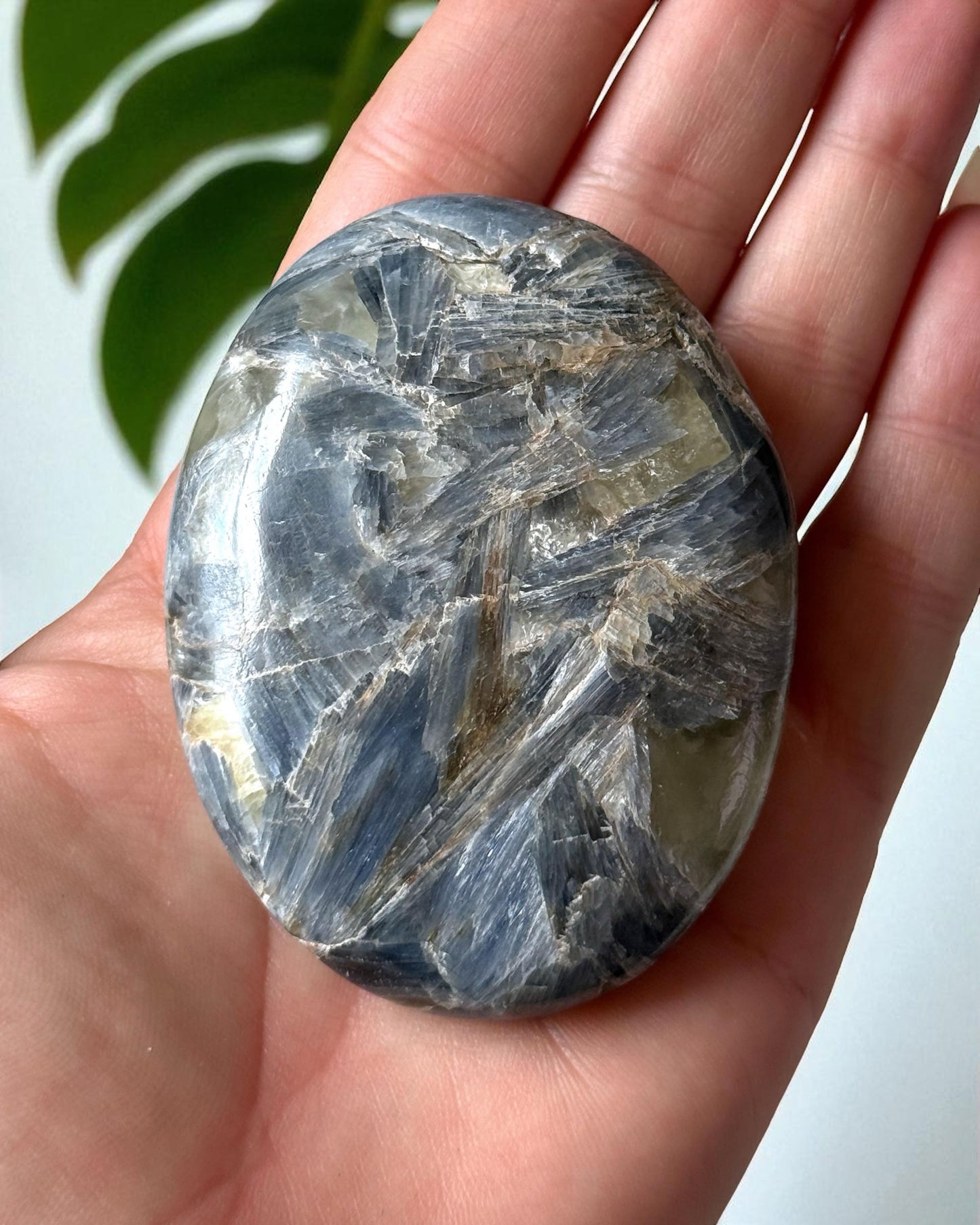 Blue Kyanite Palm Stone
