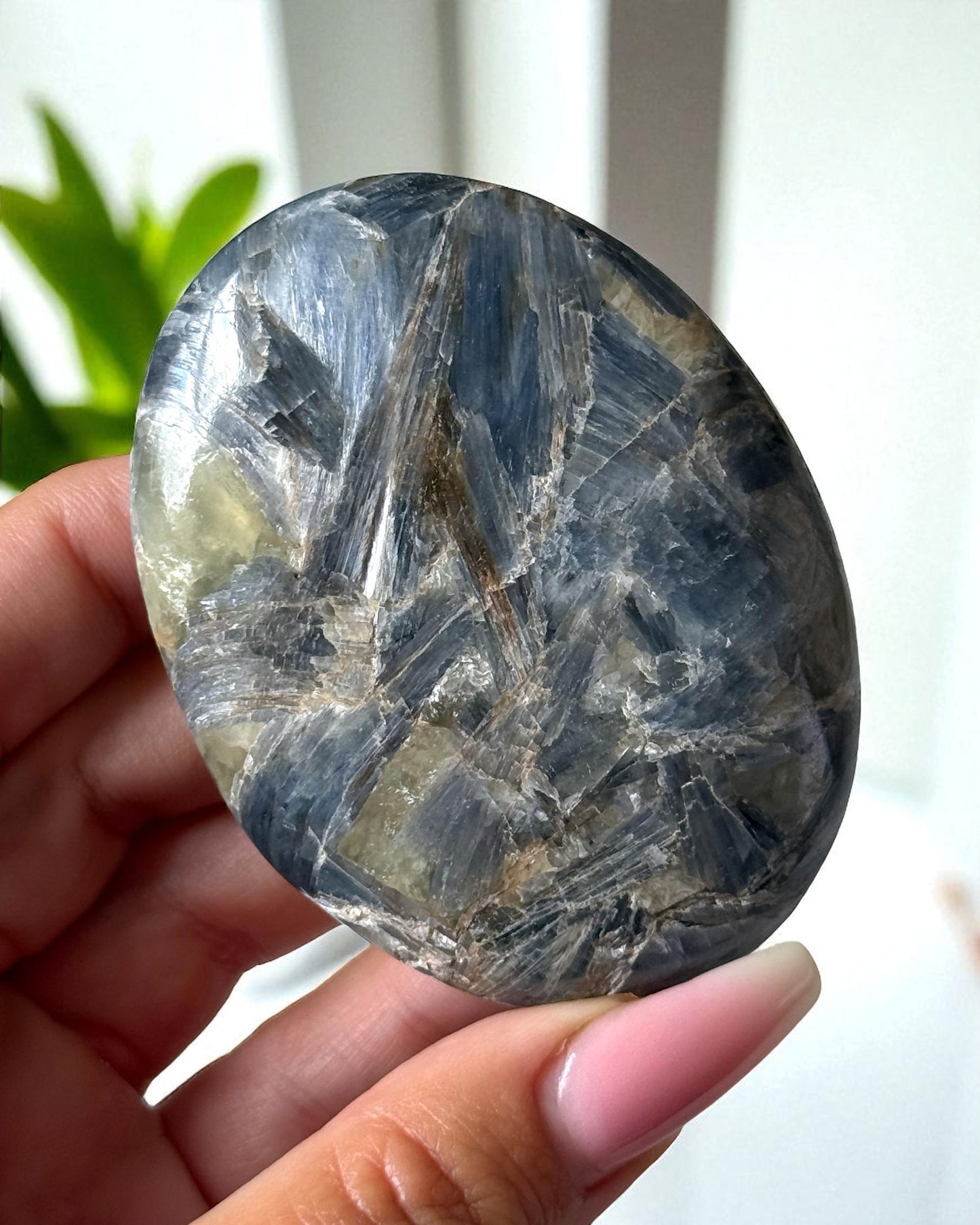 Blue Kyanite Palm Stone