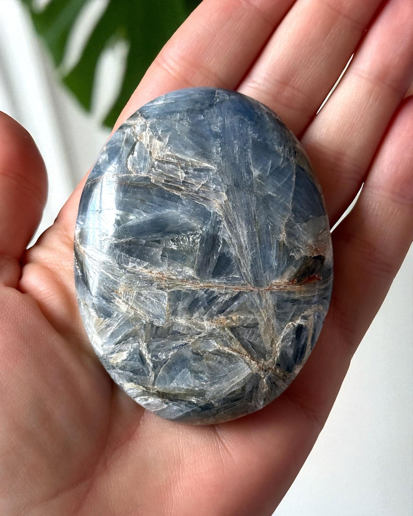 Blue Kyanite Palm Stone