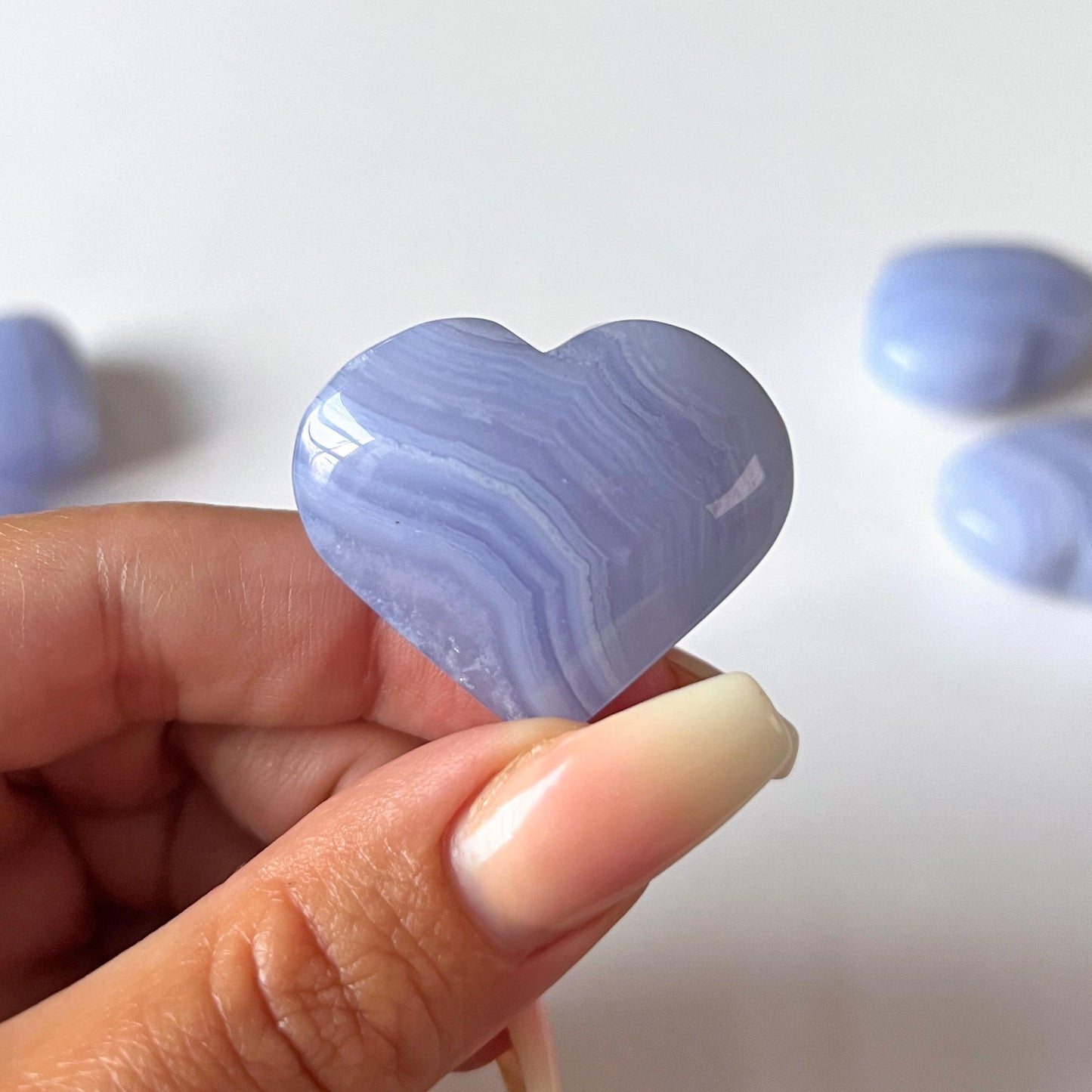 Blue Lace Agate Heart