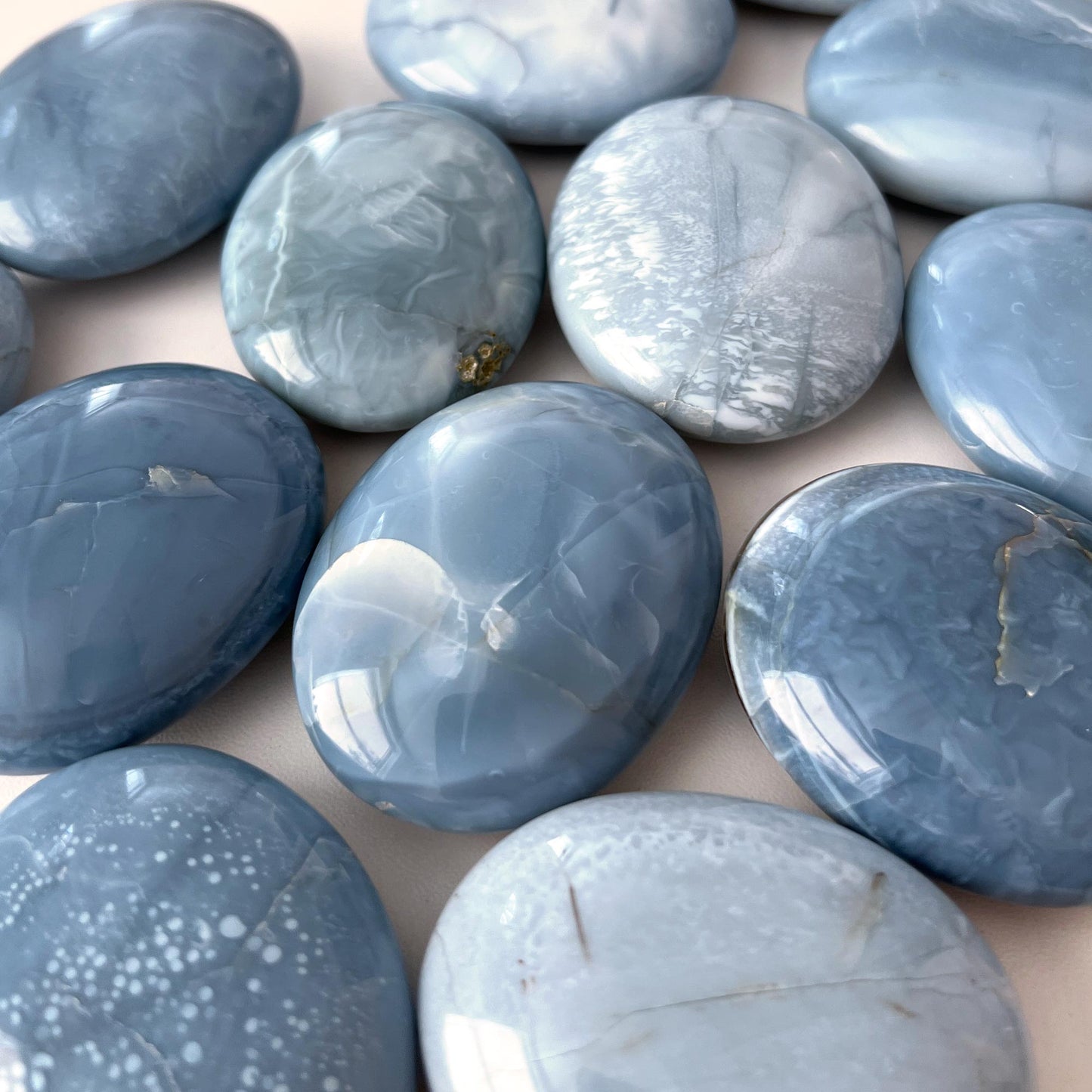 Blue Opal Palm Stone