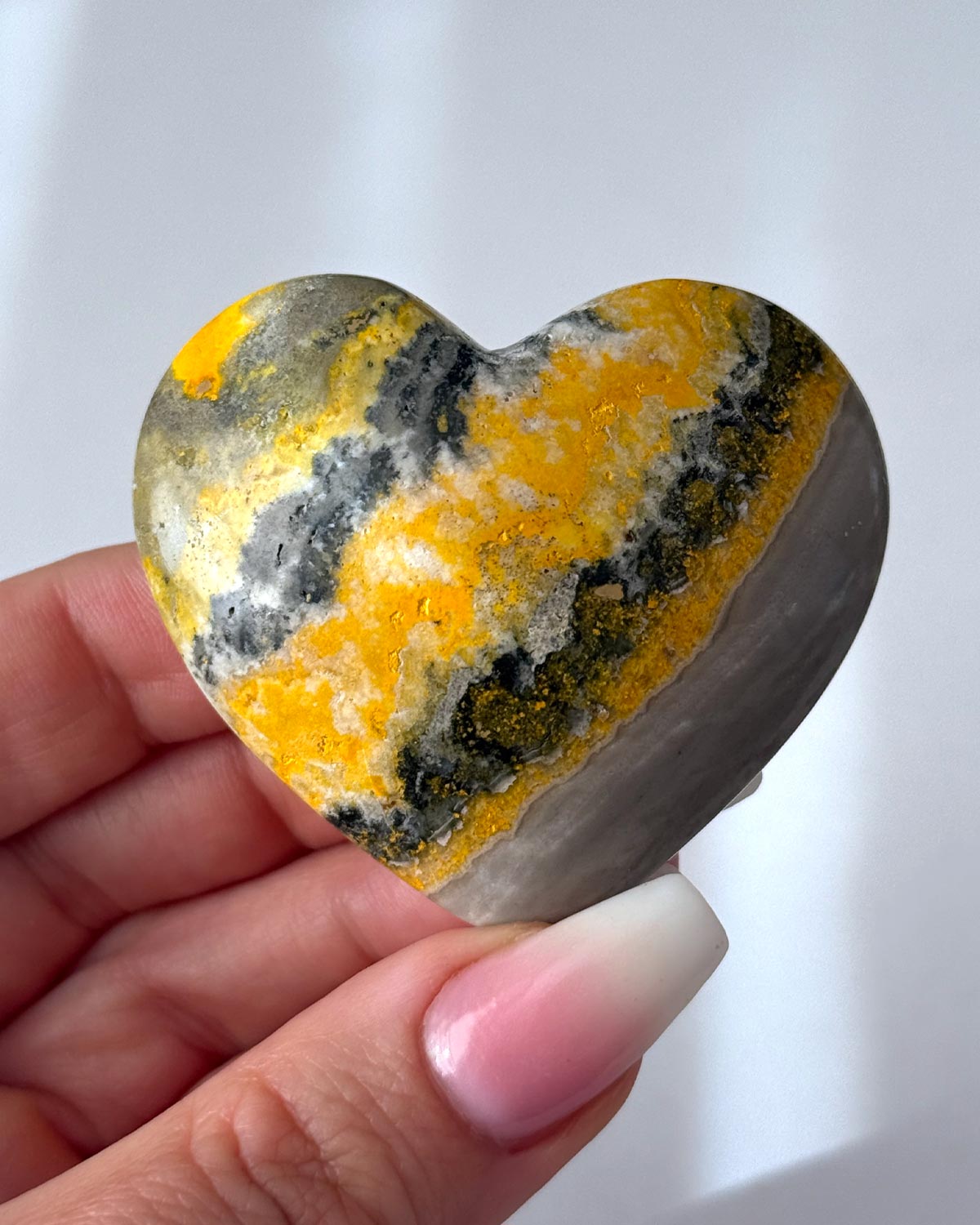 Bumble Bee Jasper Heart