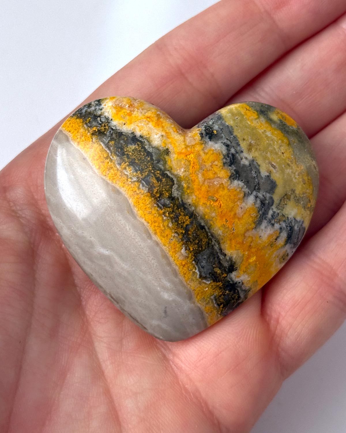Bumble Bee Jasper Heart