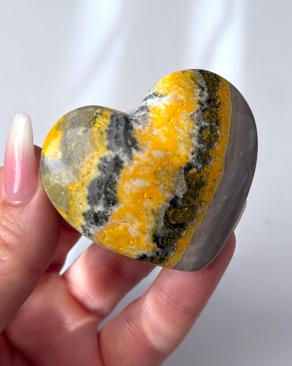 Bumble Bee Jasper Heart