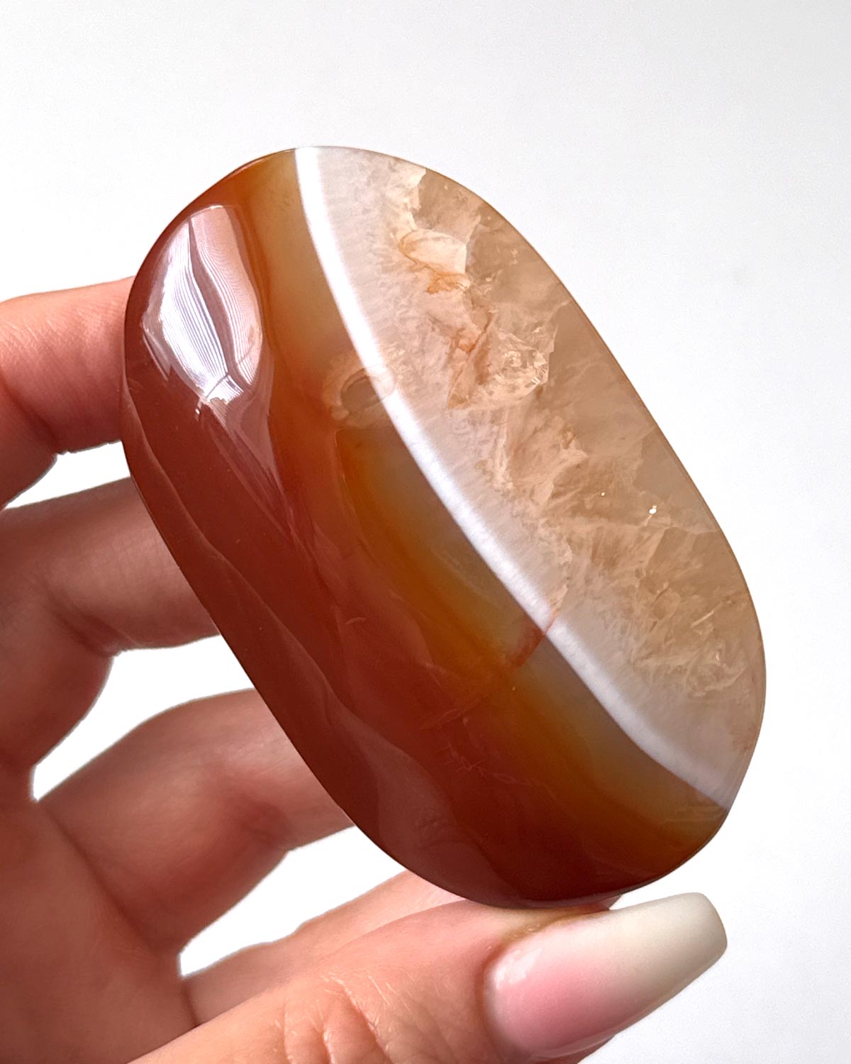 Carnelian Palm Stone