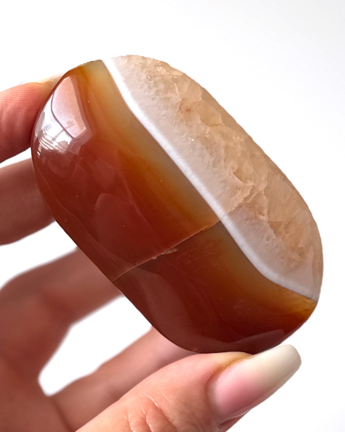Carnelian Palm Stone