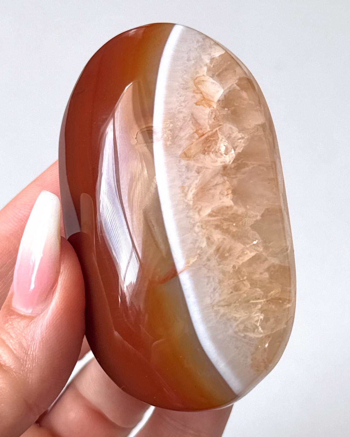 Carnelian Palm Stone