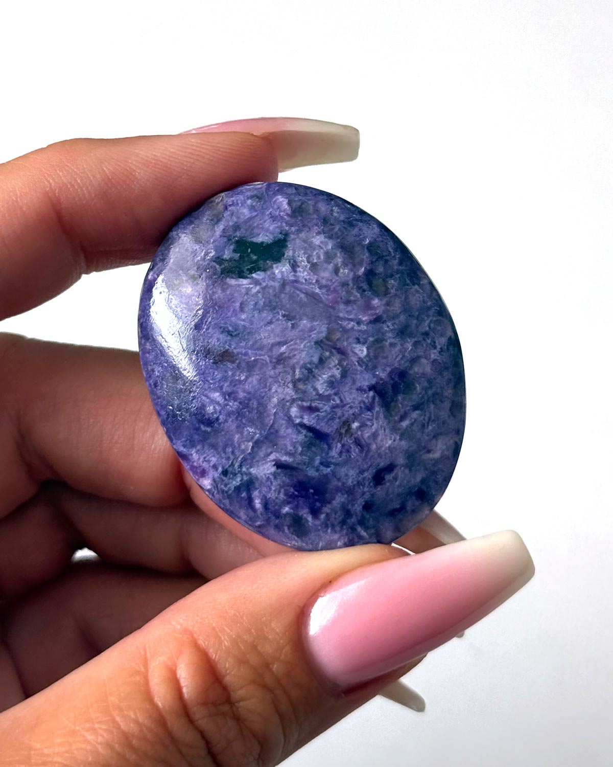 Charoite Worry Stone