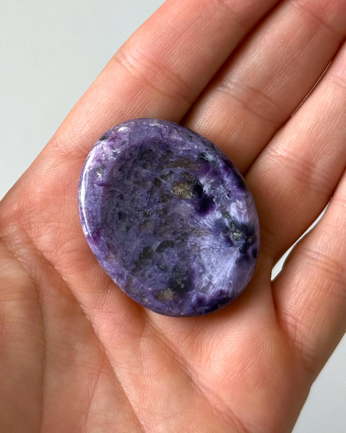 Charoite Worry Stone