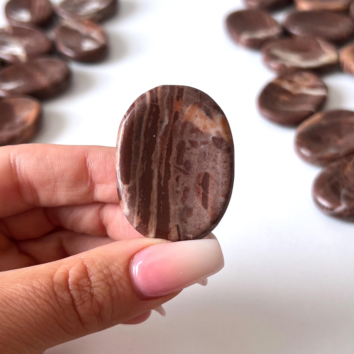 Chocolate Jasper Worry Stone