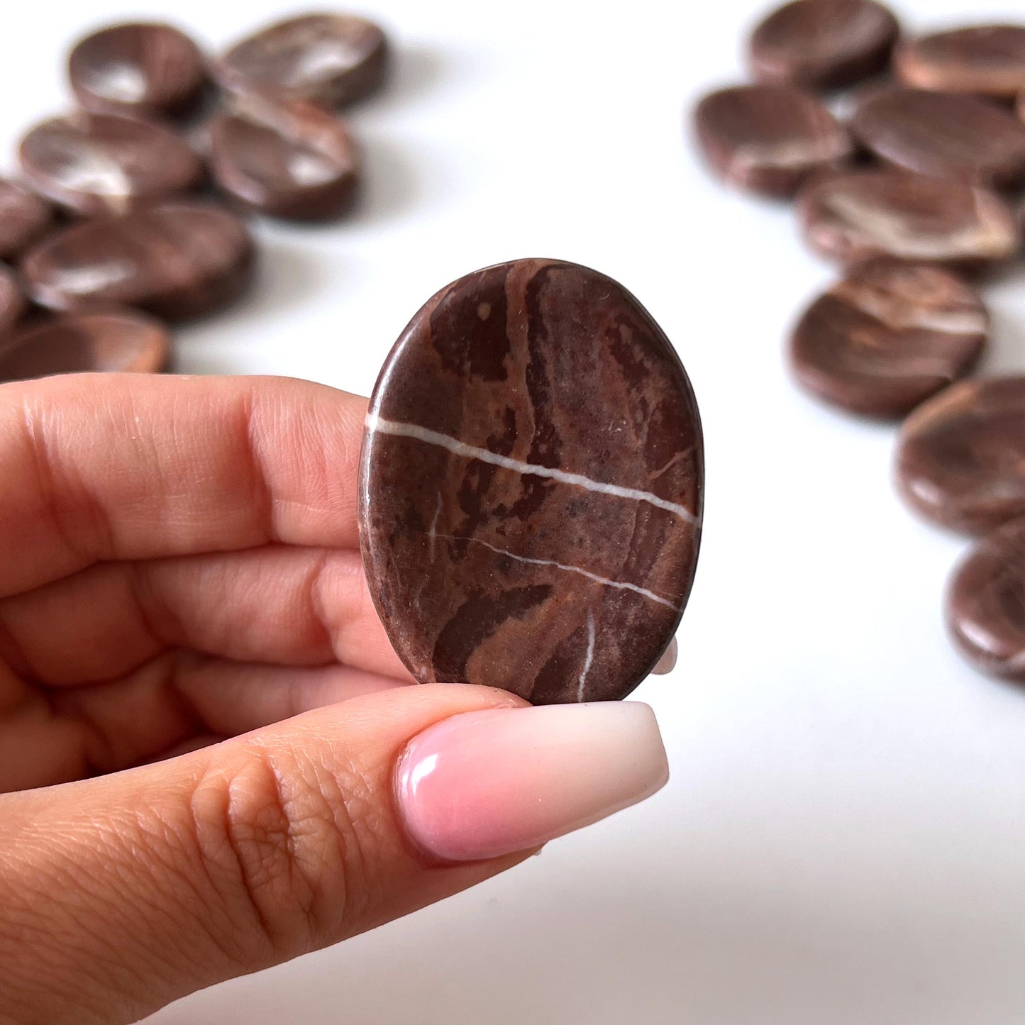 Chocolate Jasper Worry Stone