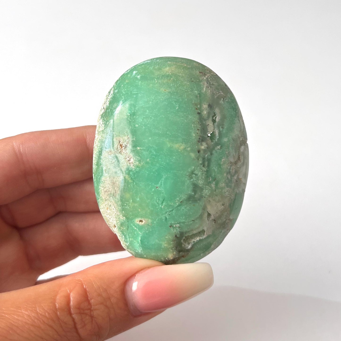 Chrysoprase Palm Stone