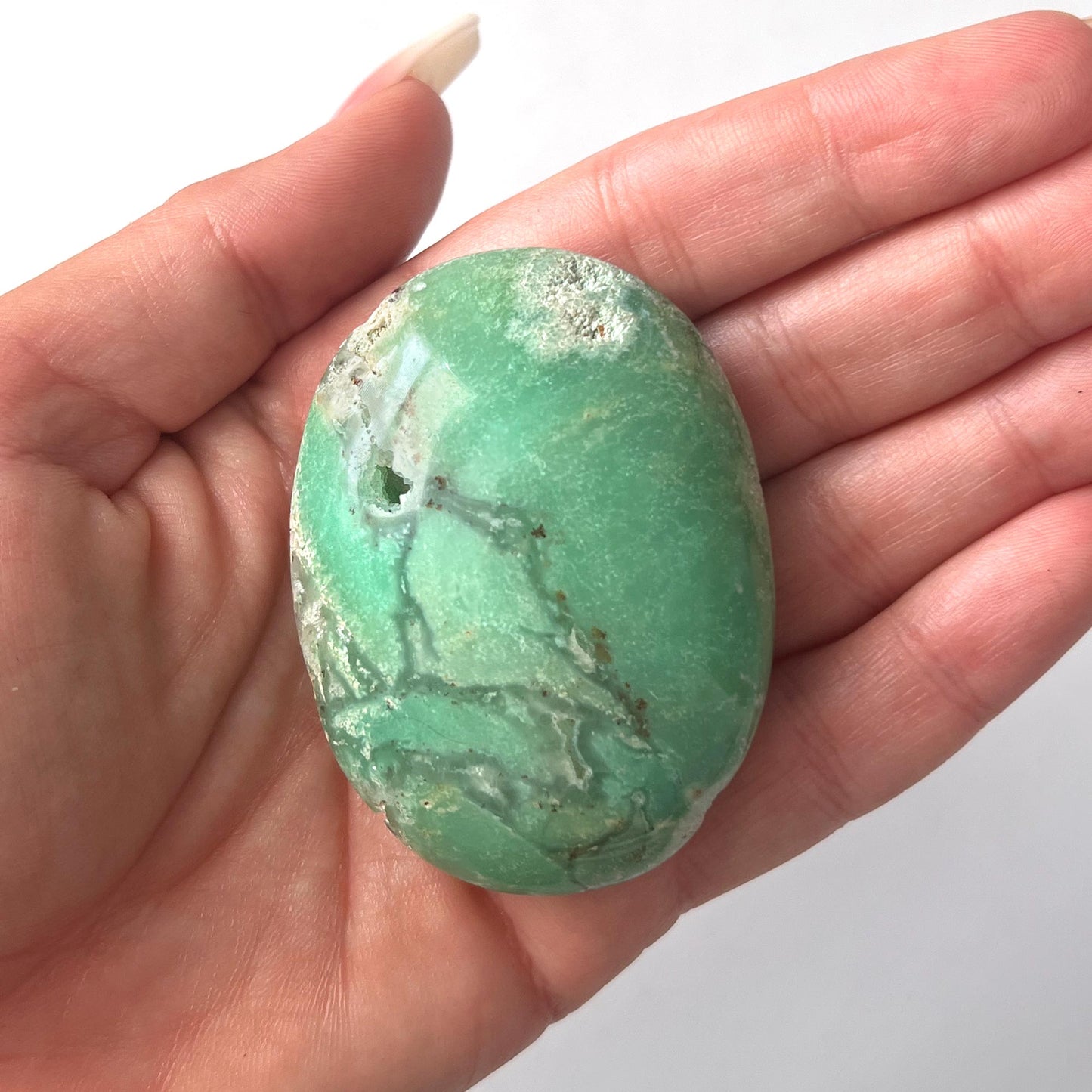 Chrysoprase Palm Stone