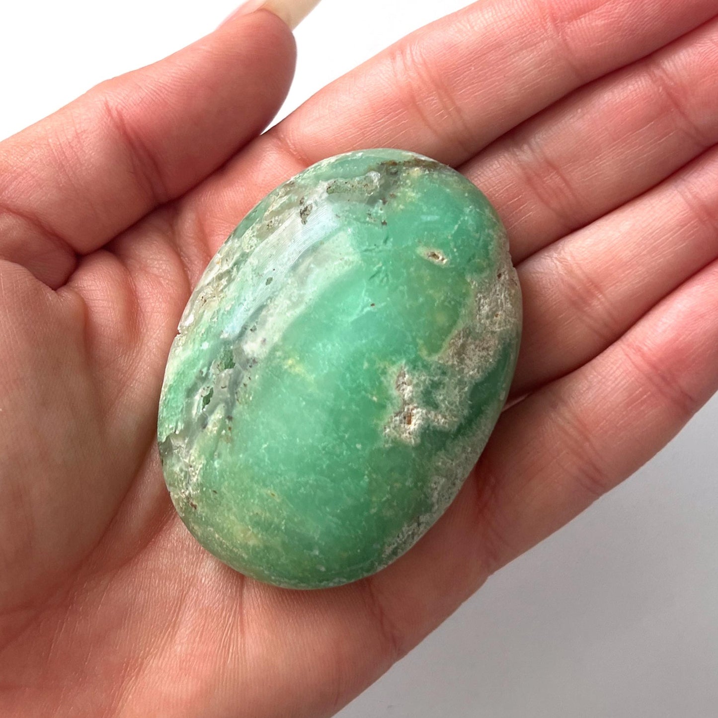 Chrysoprase Palm Stone