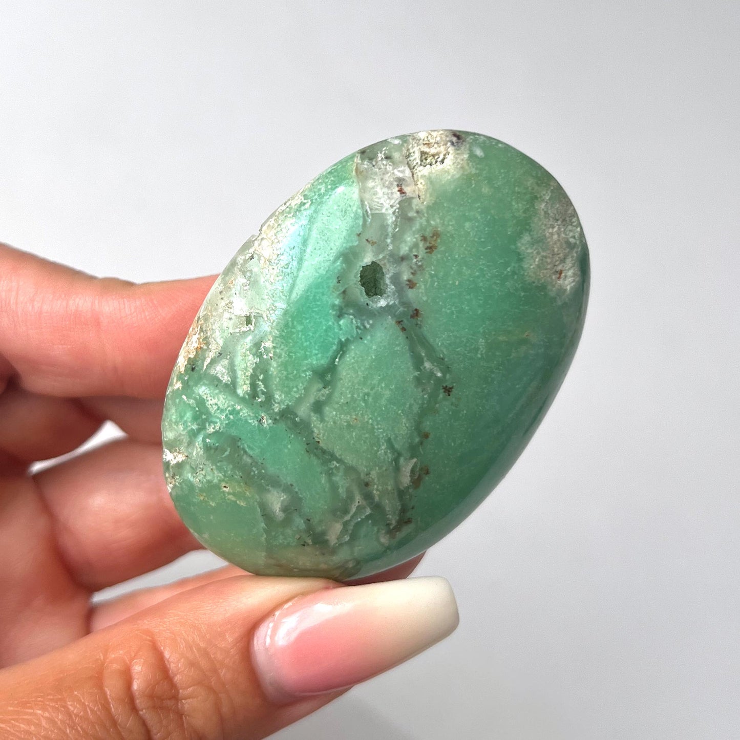 Chrysoprase Palm Stone