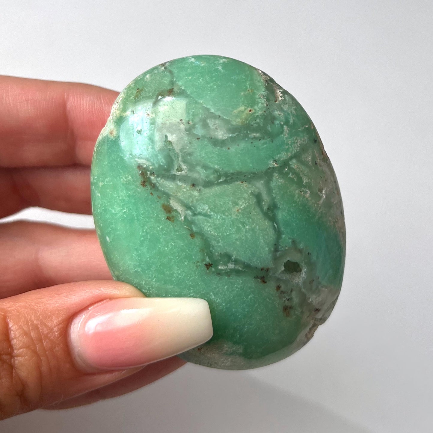 Chrysoprase Palm Stone