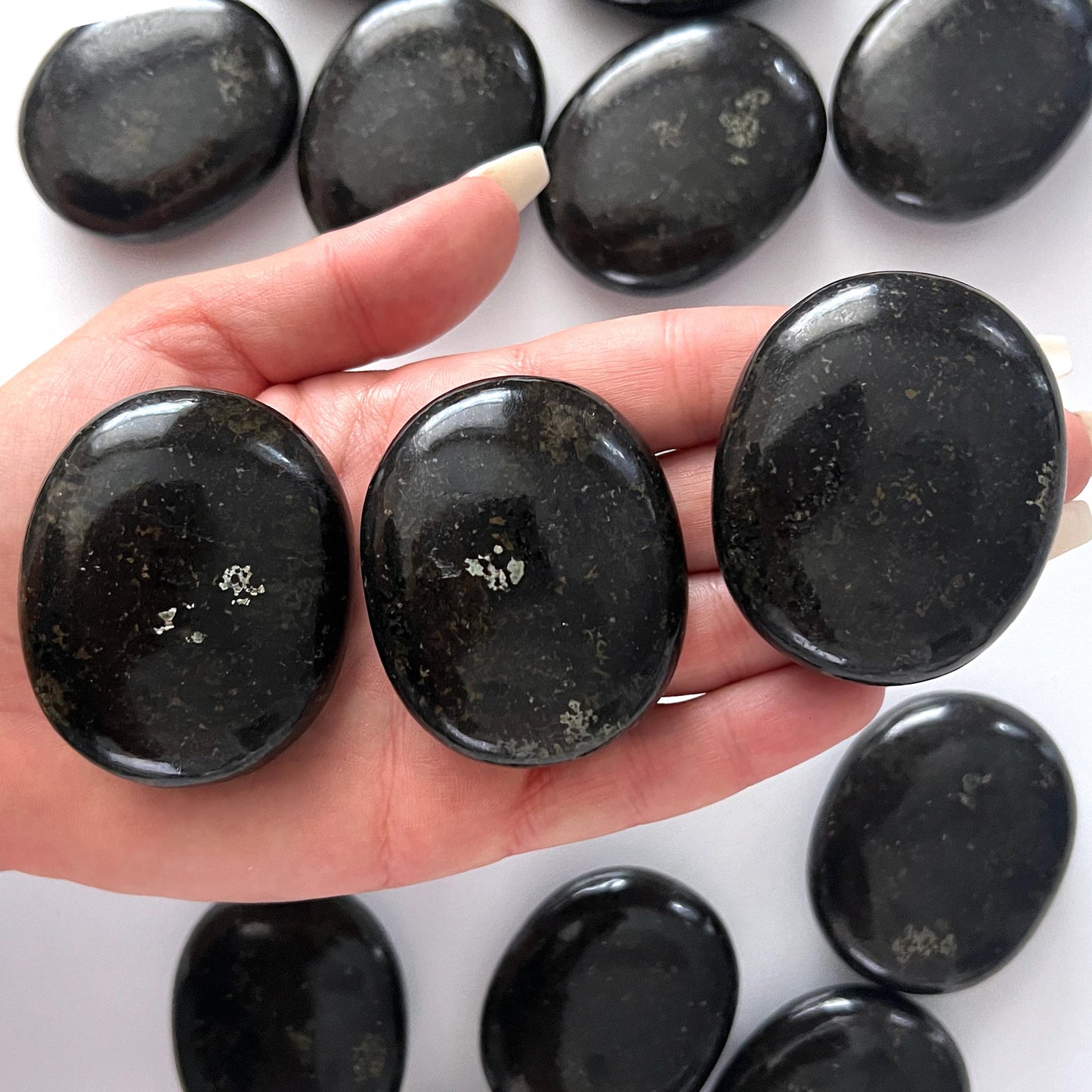 Coppernite Palm Stone