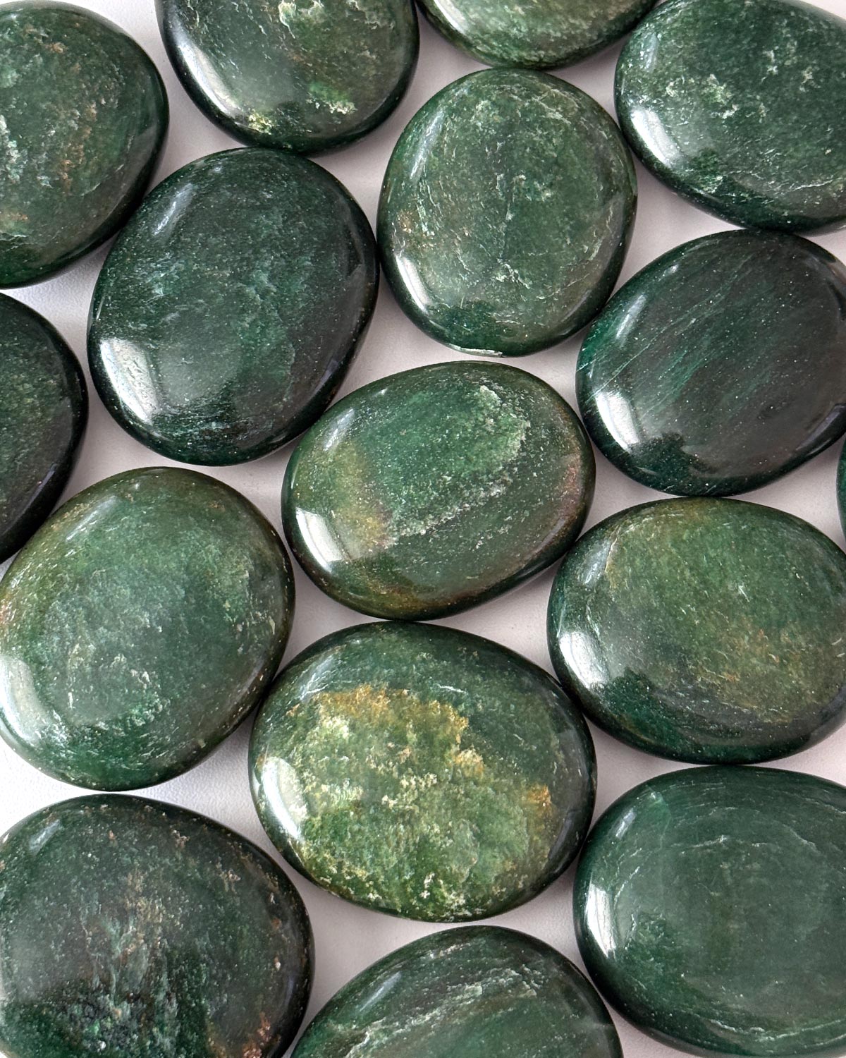Dark Green Aventurine Palm Stone