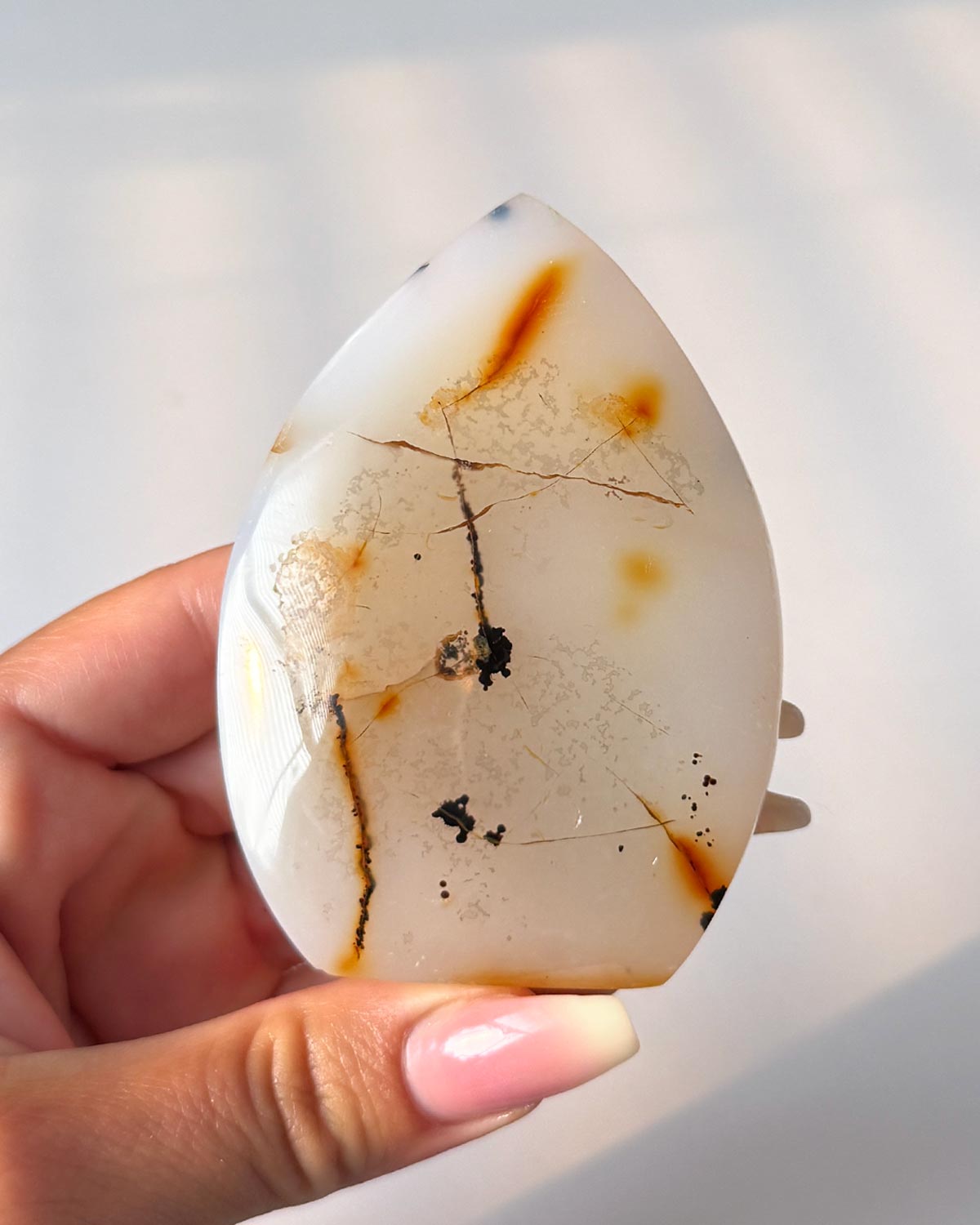 Dendrite Agate Flame Point
