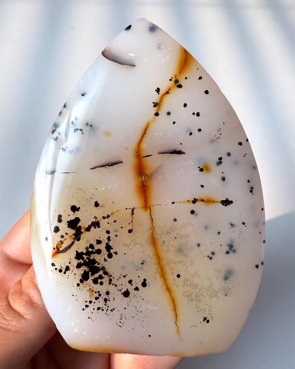 Dendrite Agate Flame Point