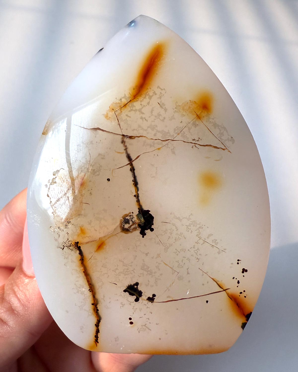 Dendrite Agate Flame Point