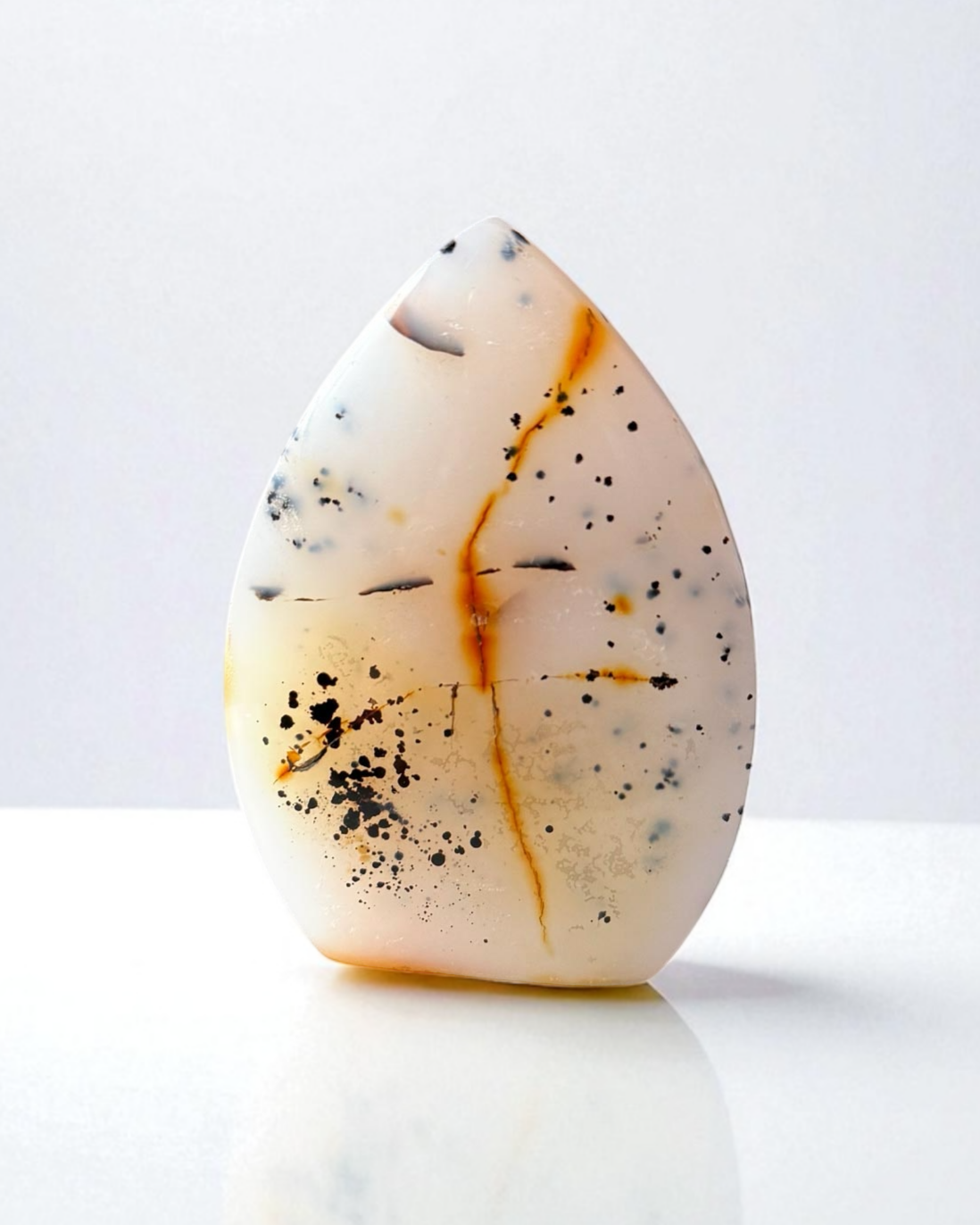 Dendrite Agate Flame Point
