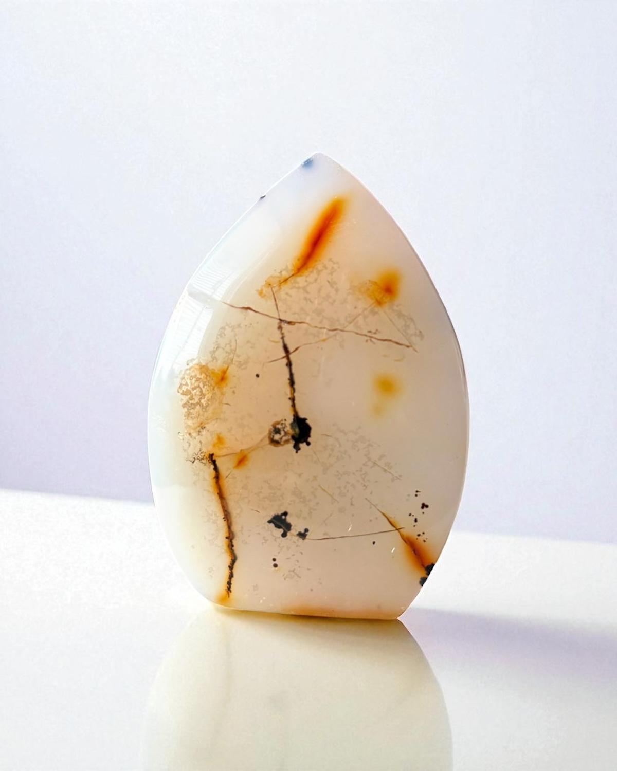 Dendrite Agate Flame Point