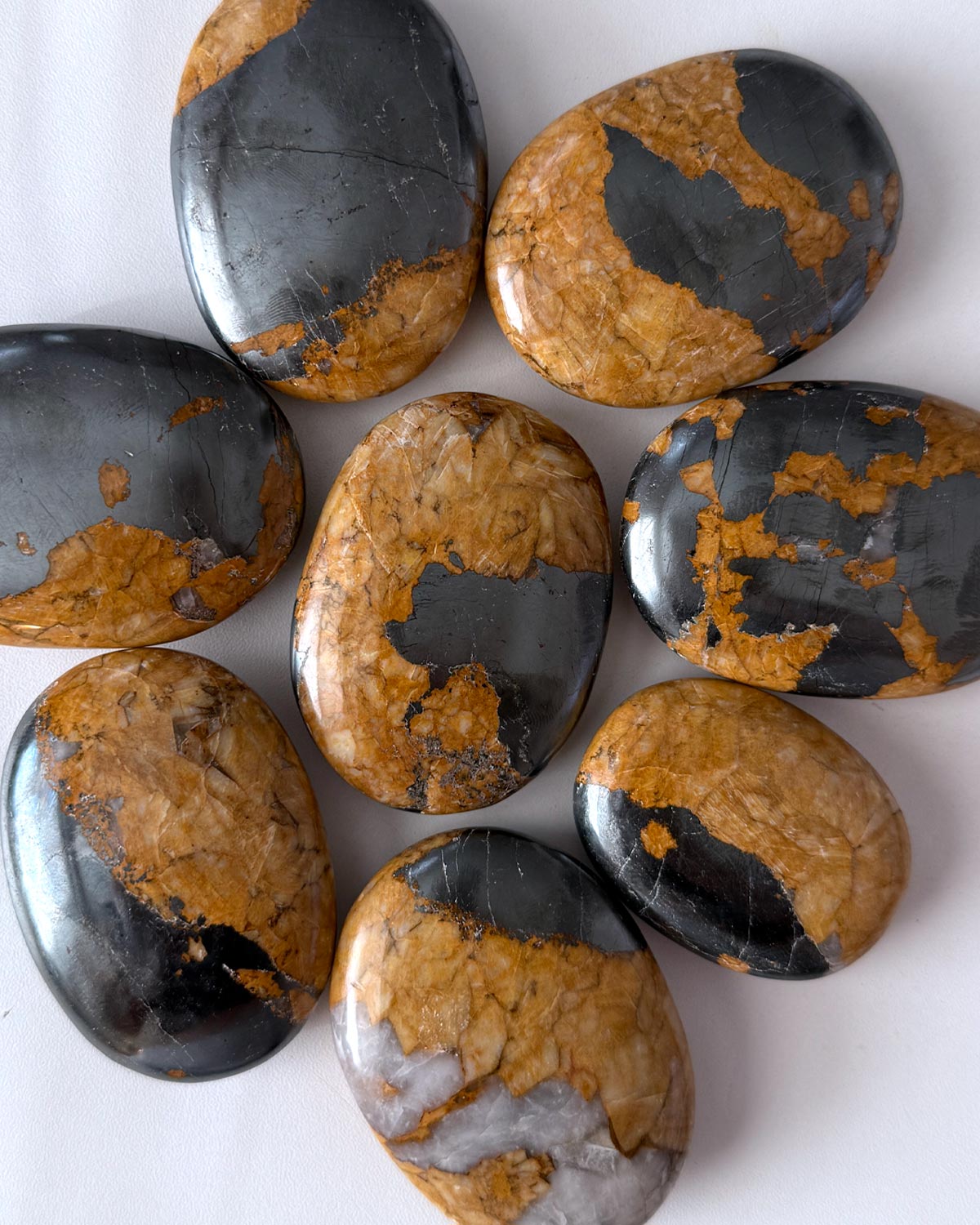 Feldspar Hematite Palm Stone