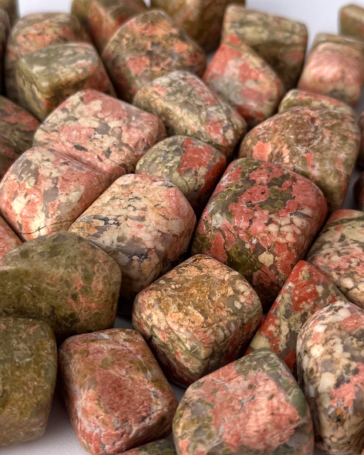 Floral Unakite Tumbled Stone