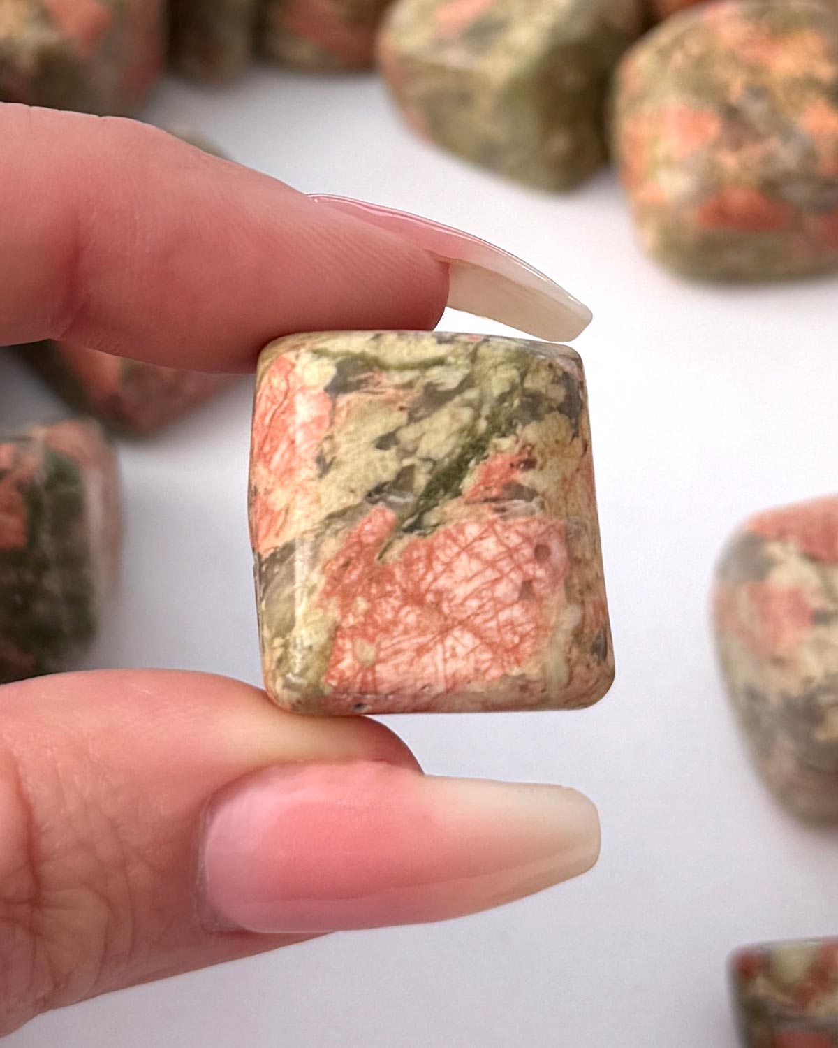Floral Unakite Tumbled Stone