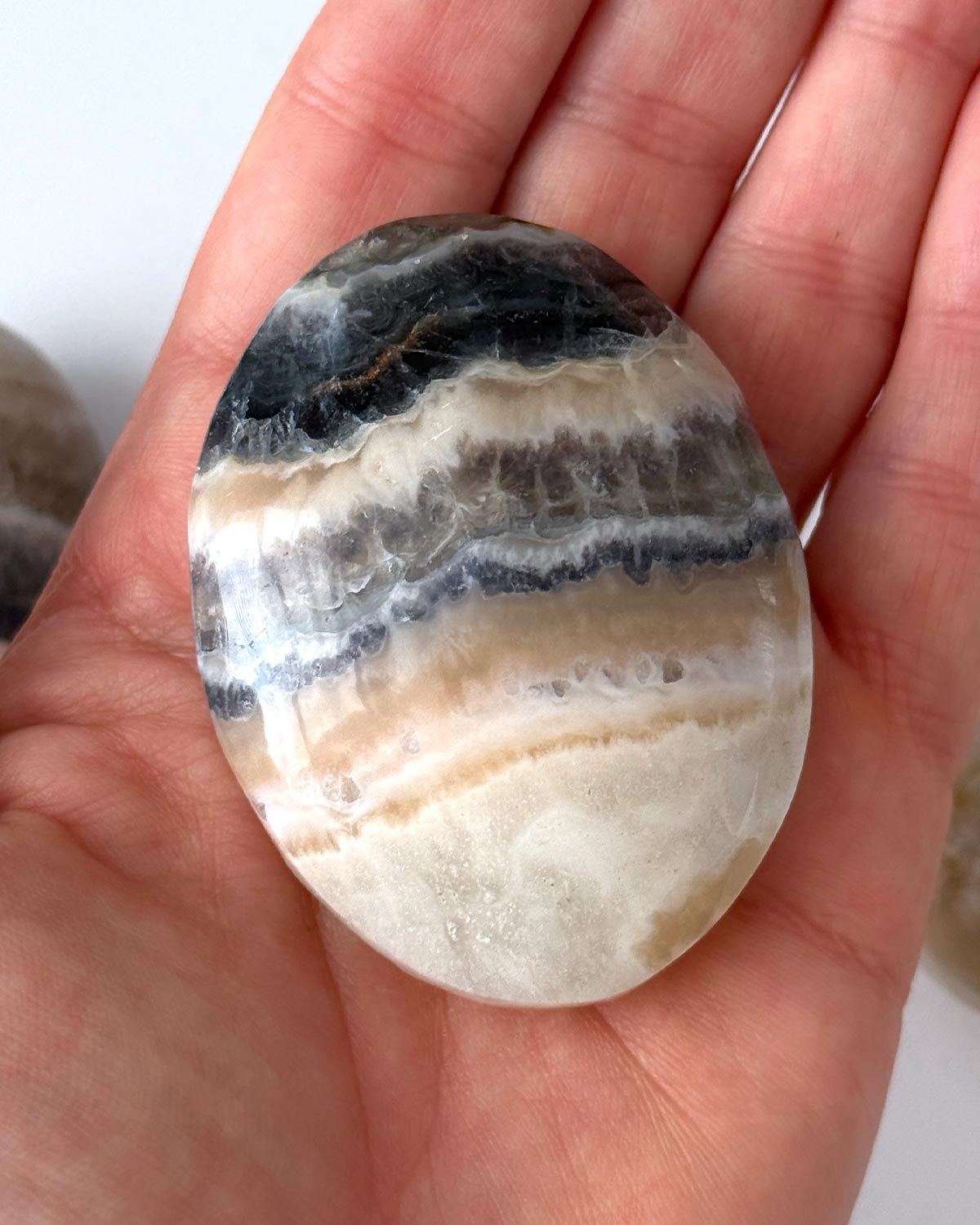 Fluorescent Fluorite Palm Stone