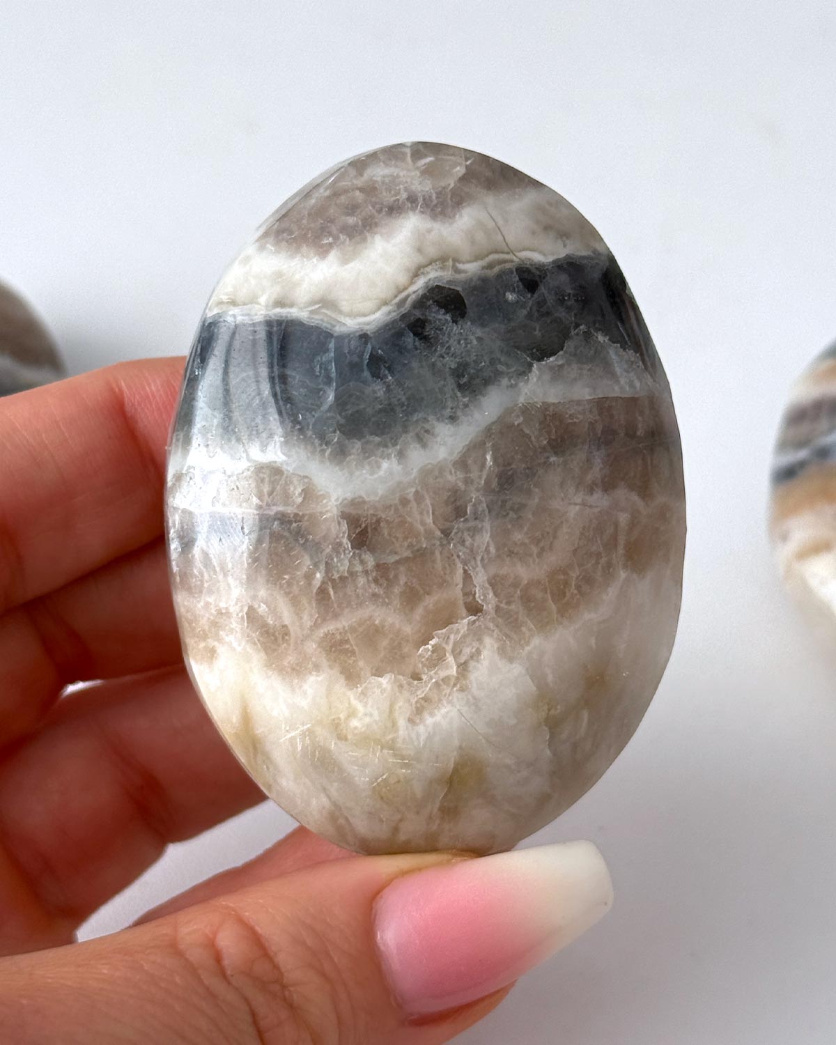 Fluorescent Fluorite Palm Stone