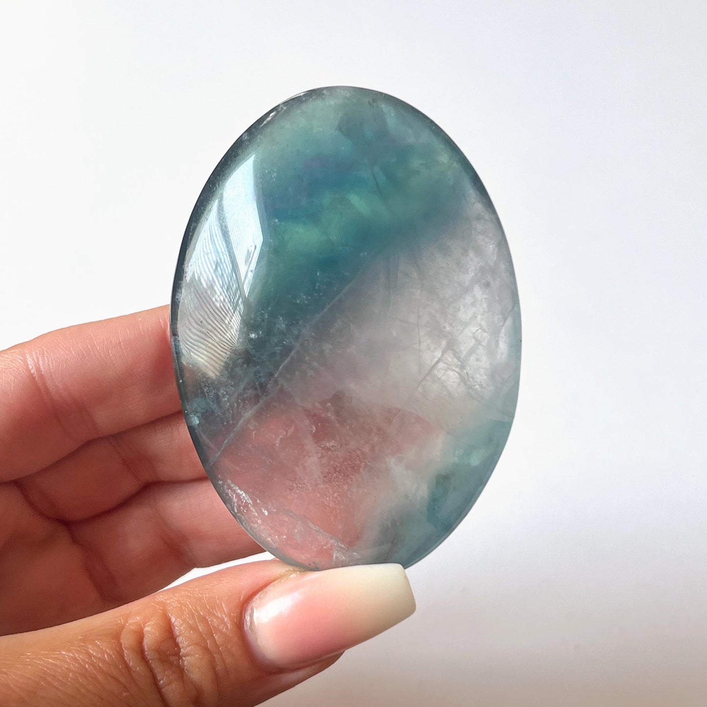 Fluorite Palm Stone