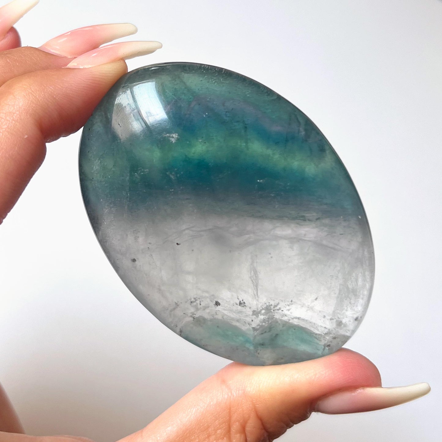 Fluorite Palm Stone