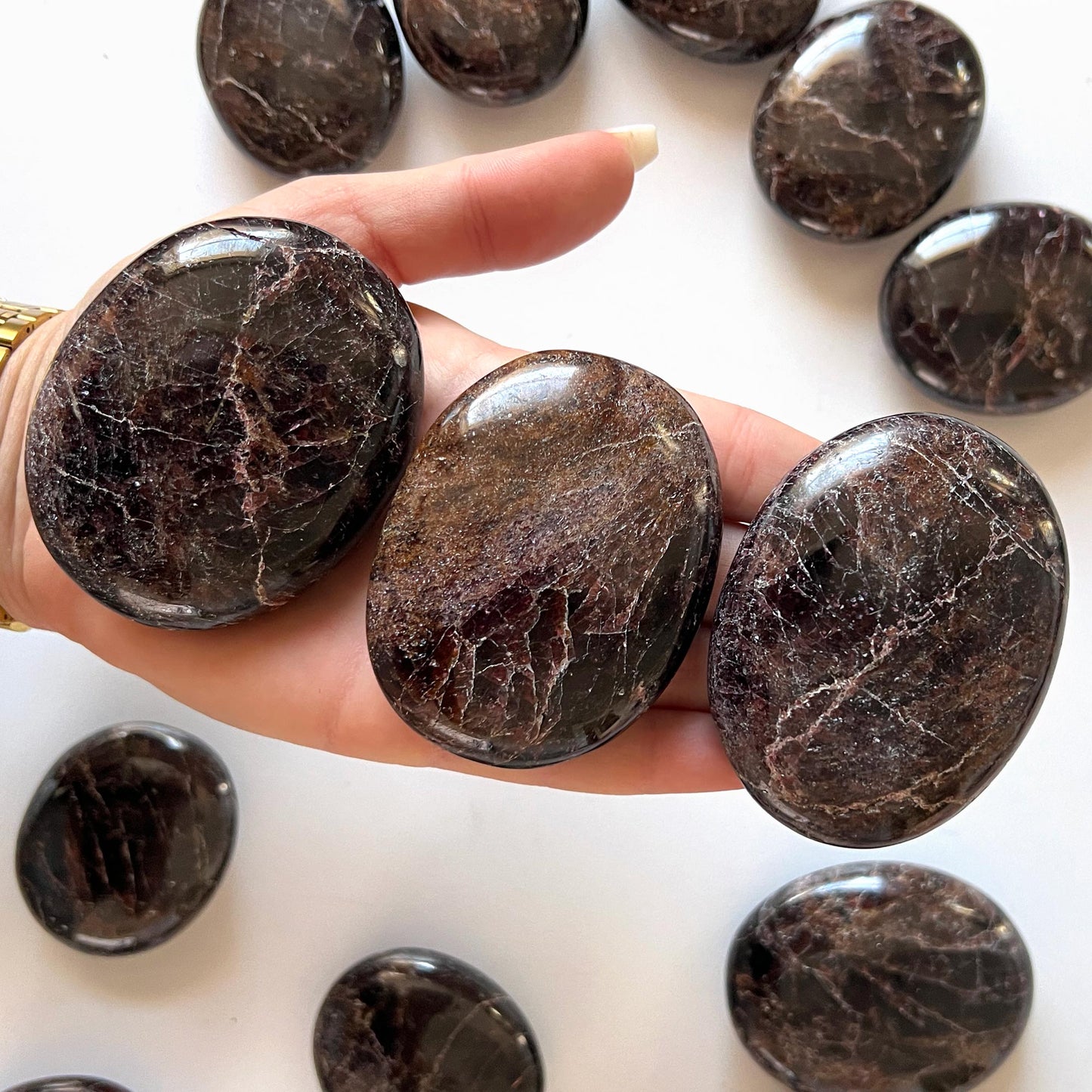 Garnet Palm Stone