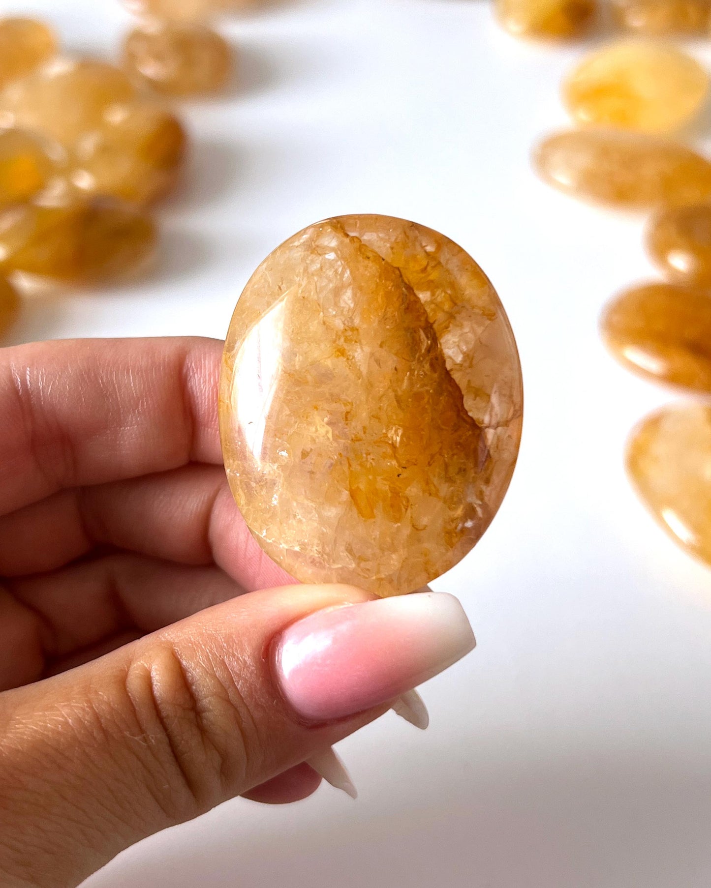 Golden Healer Palm Stone